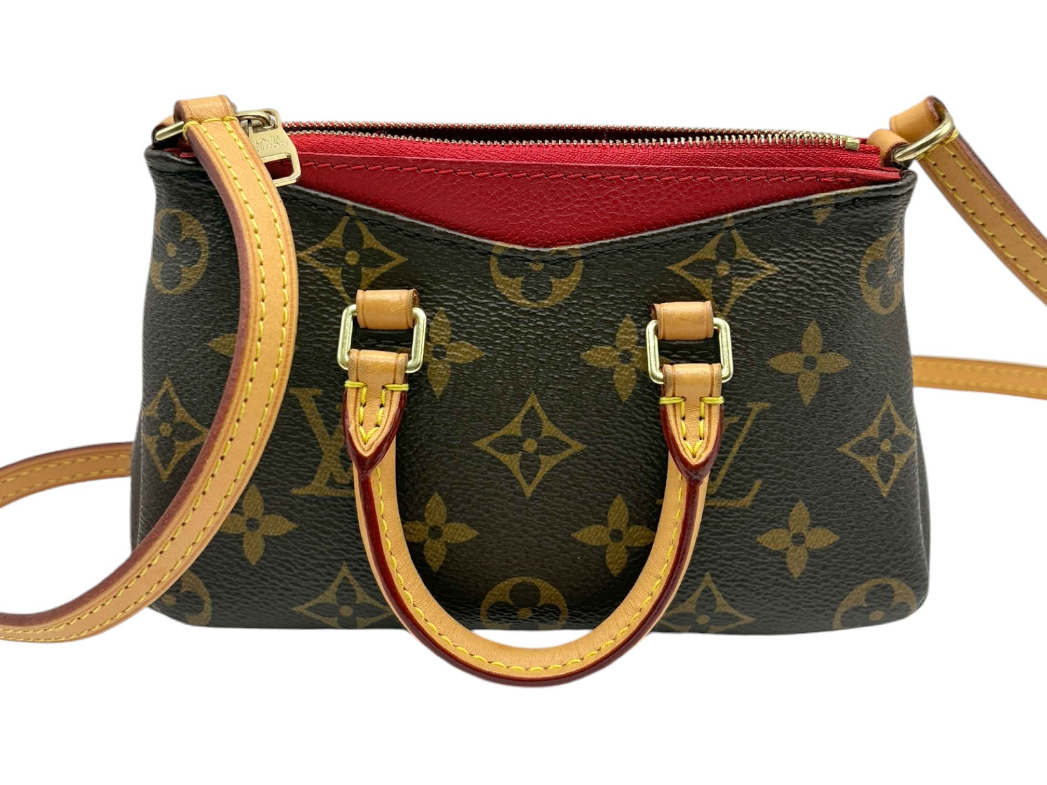Monogram Leather Nano Pallas M61254 Shoulder Bag