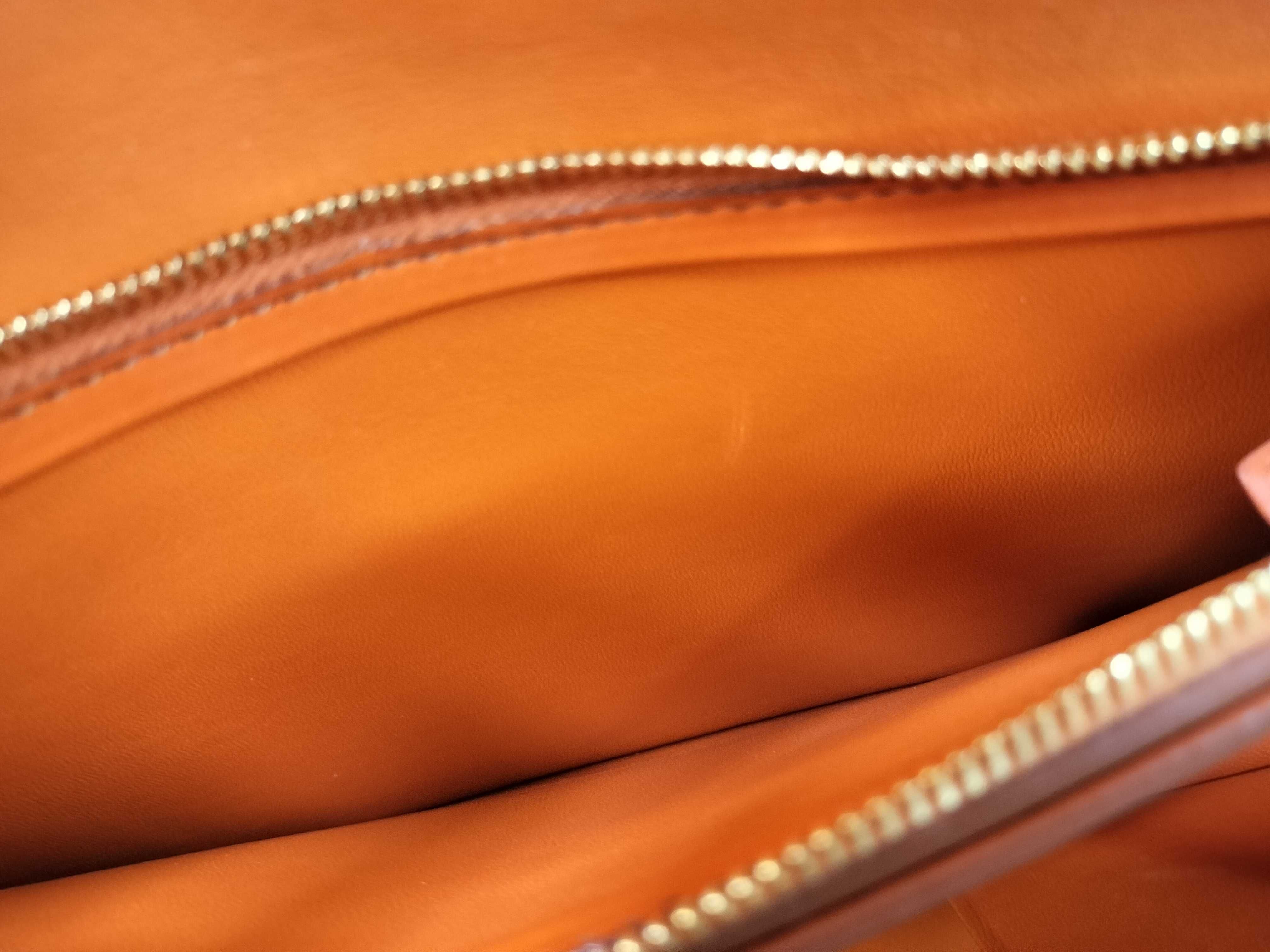 BV Classic Leather Shoulder Bag Orange Shoulder Bag — view 11