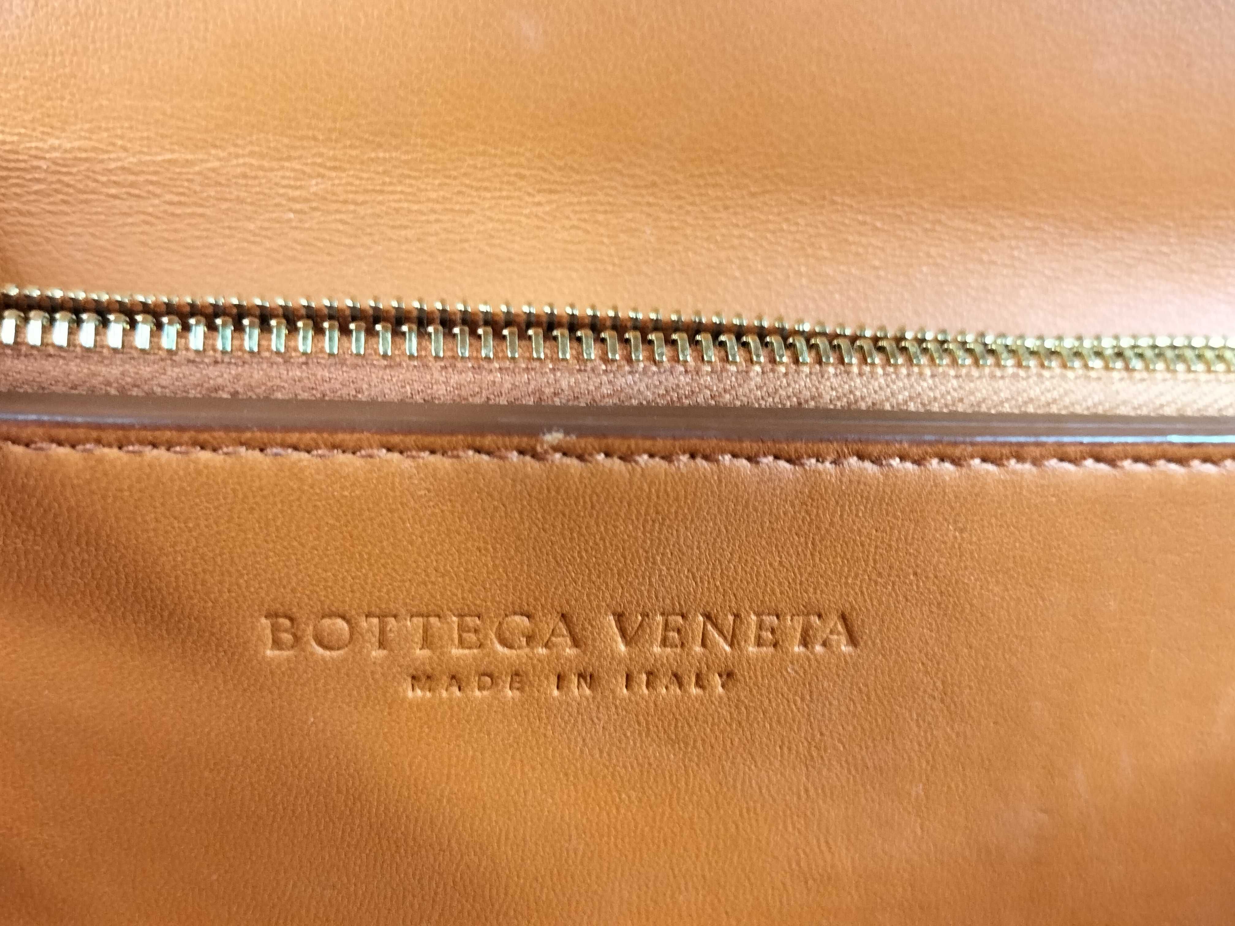 BV Classic Leather Shoulder Bag Orange Shoulder Bag — view 12