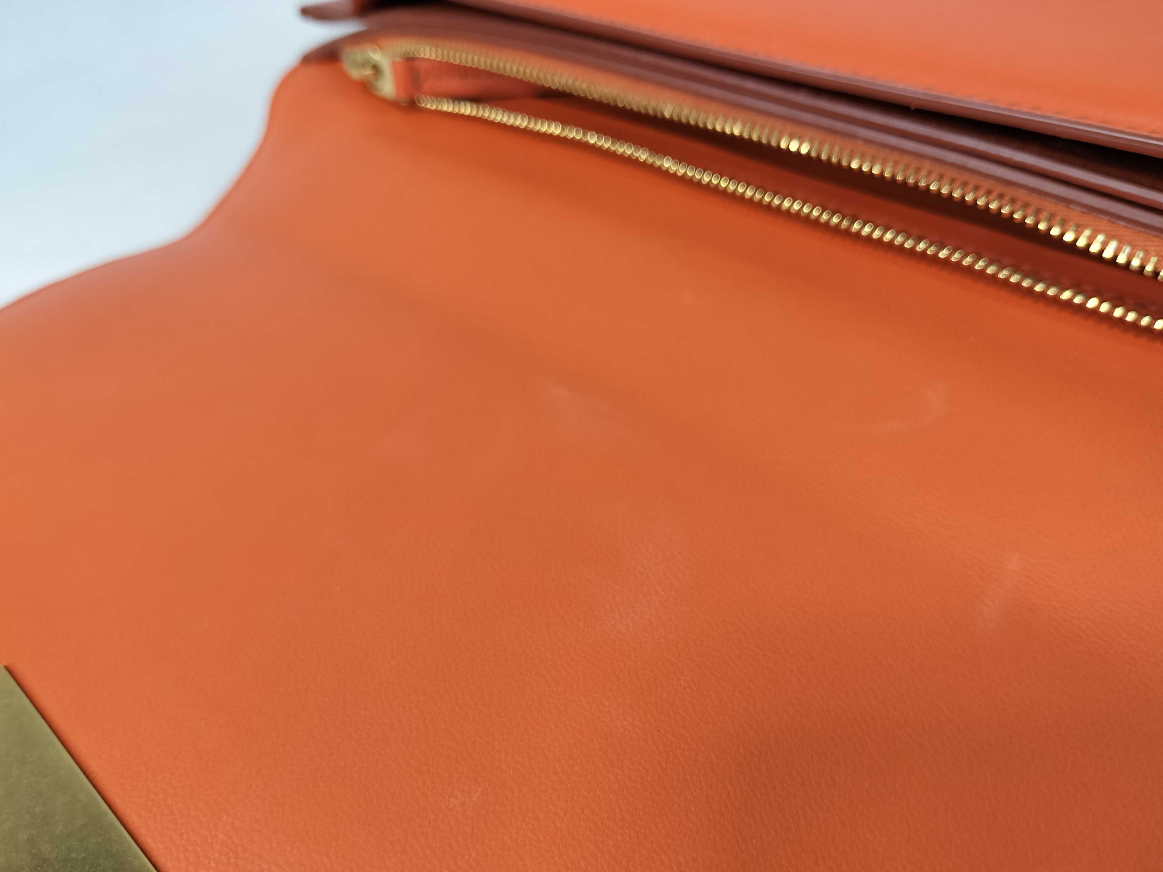 BV Classic Leather Shoulder Bag Orange Shoulder Bag — view 13