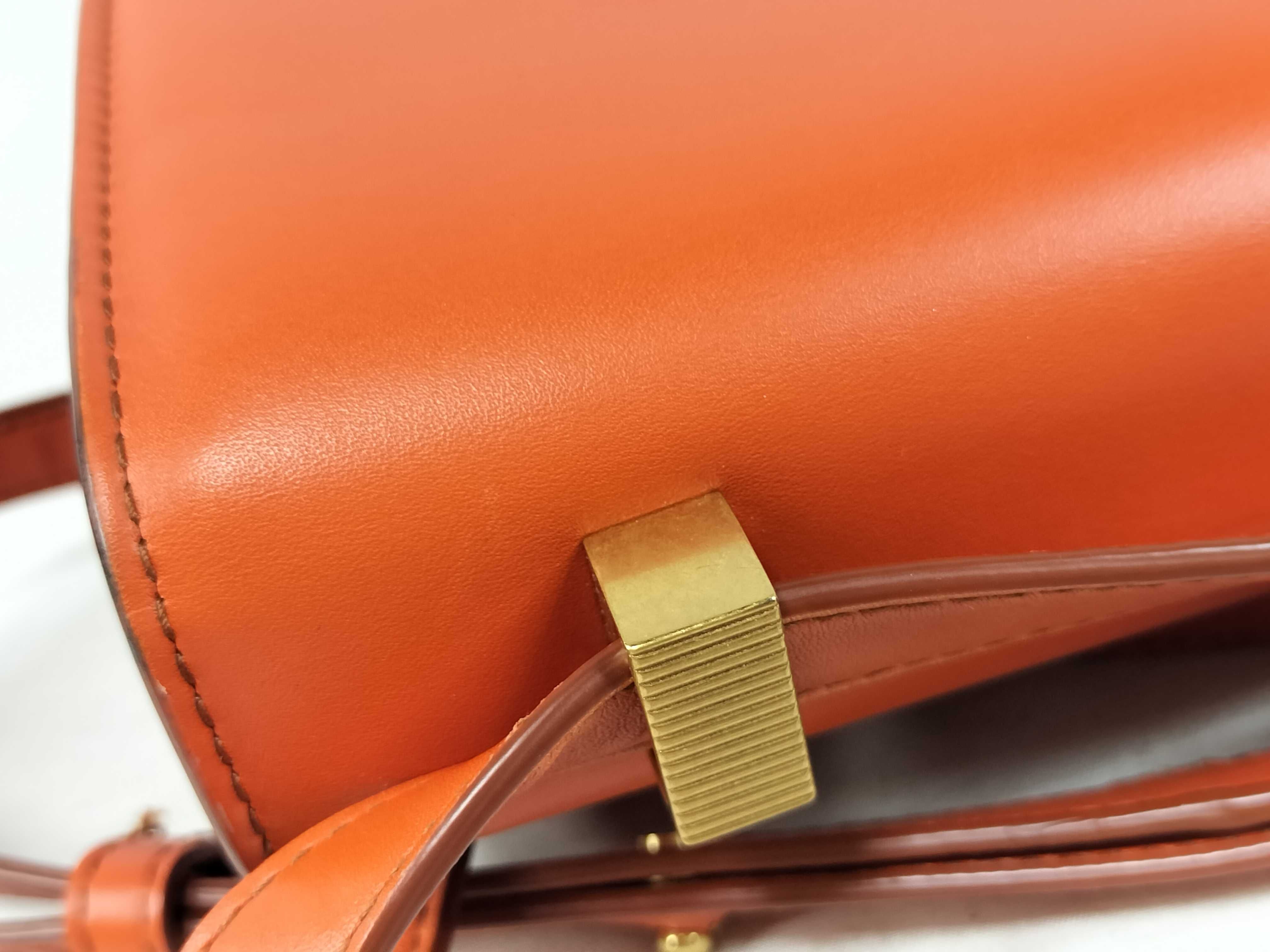 BV Classic Leather Shoulder Bag Orange Shoulder Bag — view 14