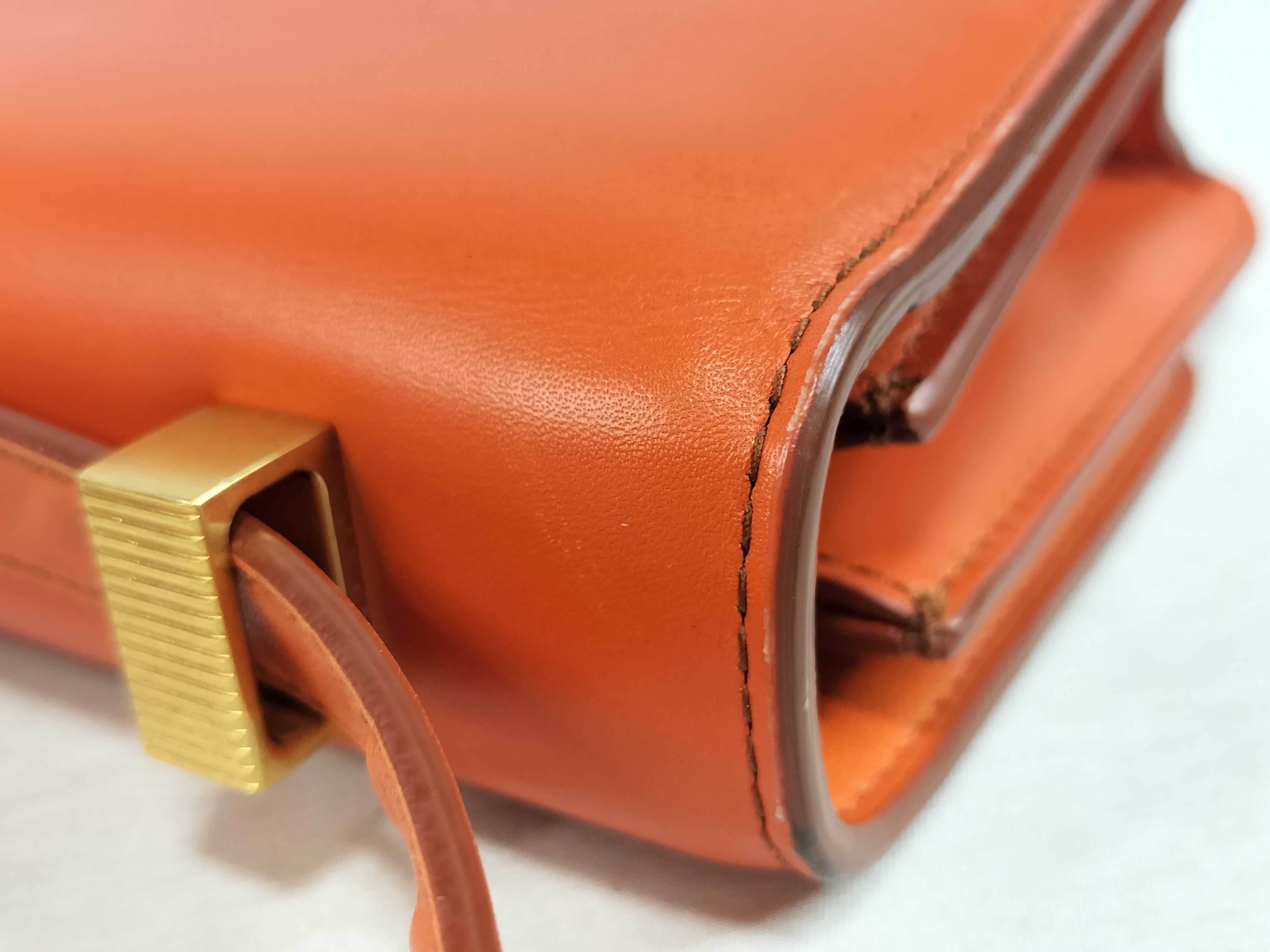 BV Classic Leather Shoulder Bag Orange Shoulder Bag — view 15