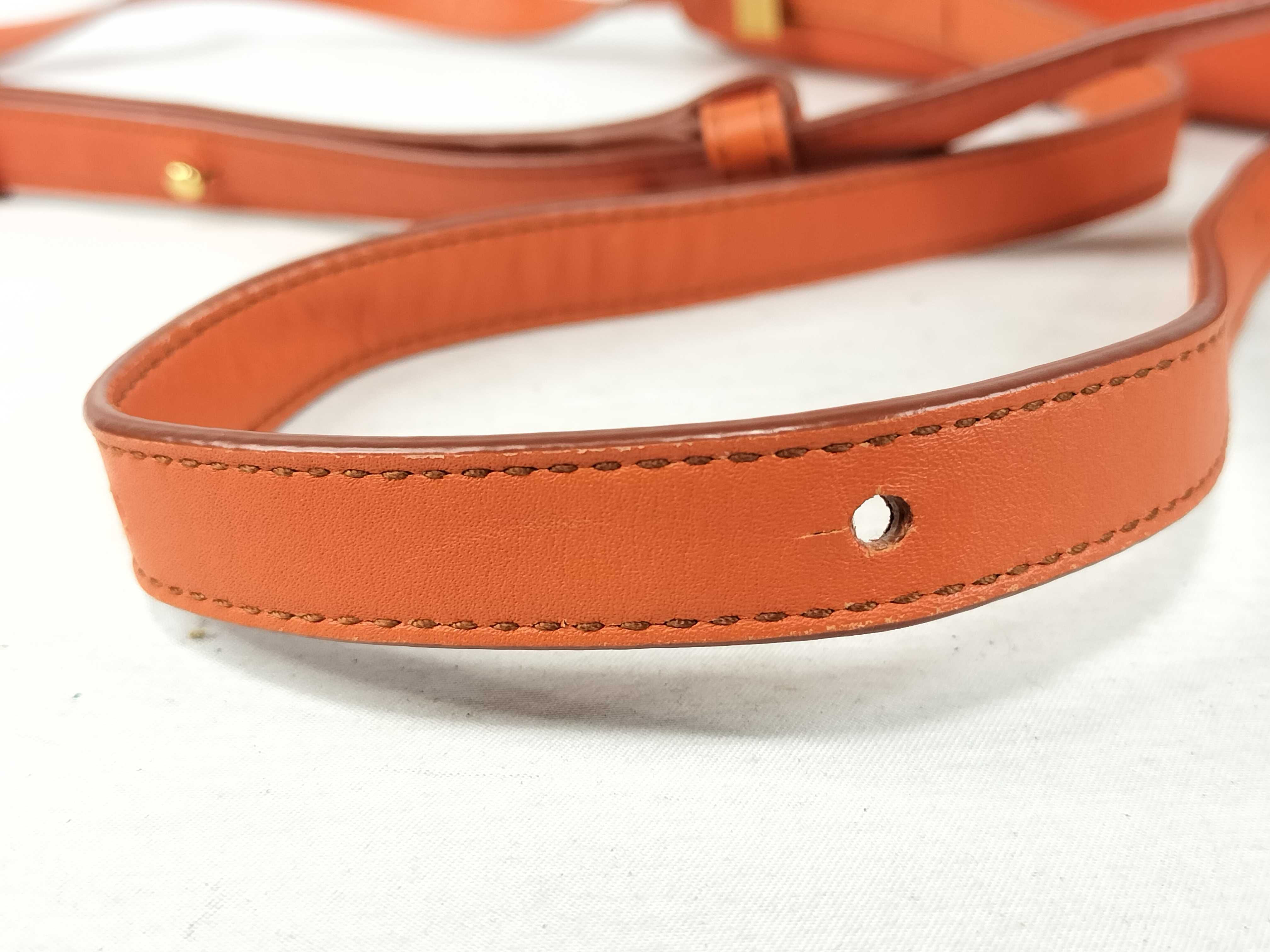 BV Classic Leather Shoulder Bag Orange Shoulder Bag — view 4