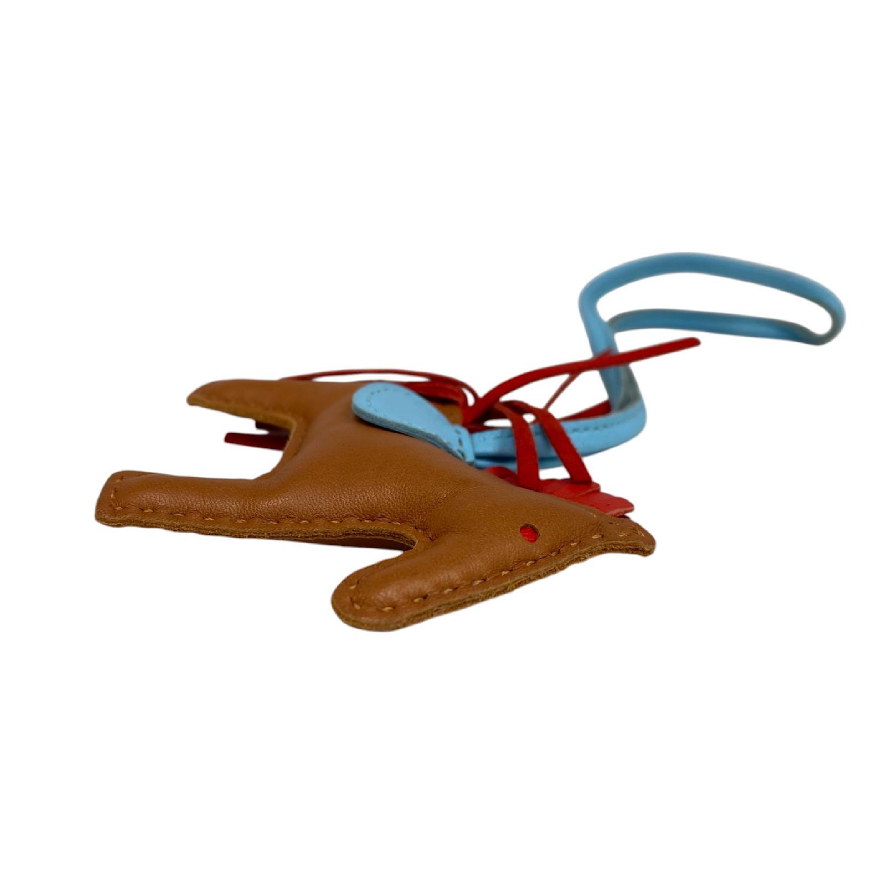 【*Shipped from: Hong Kong*】HERMES ( ) Brown Miro Lambskin Rodeo PM Stamp A Charm — view 4