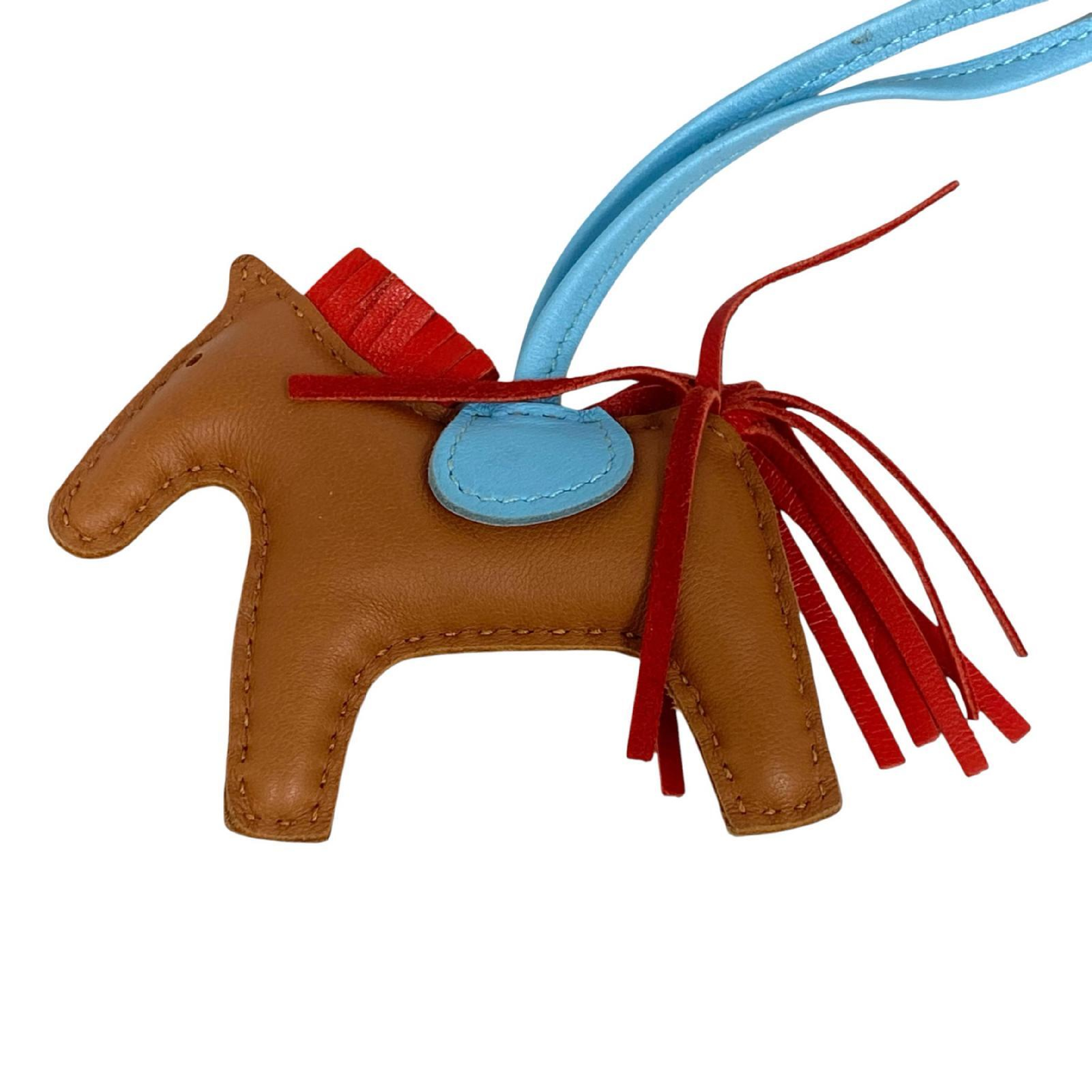 【*Shipped from: Hong Kong*】HERMES ( ) Brown Miro Lambskin Rodeo PM Stamp A Charm — view 7