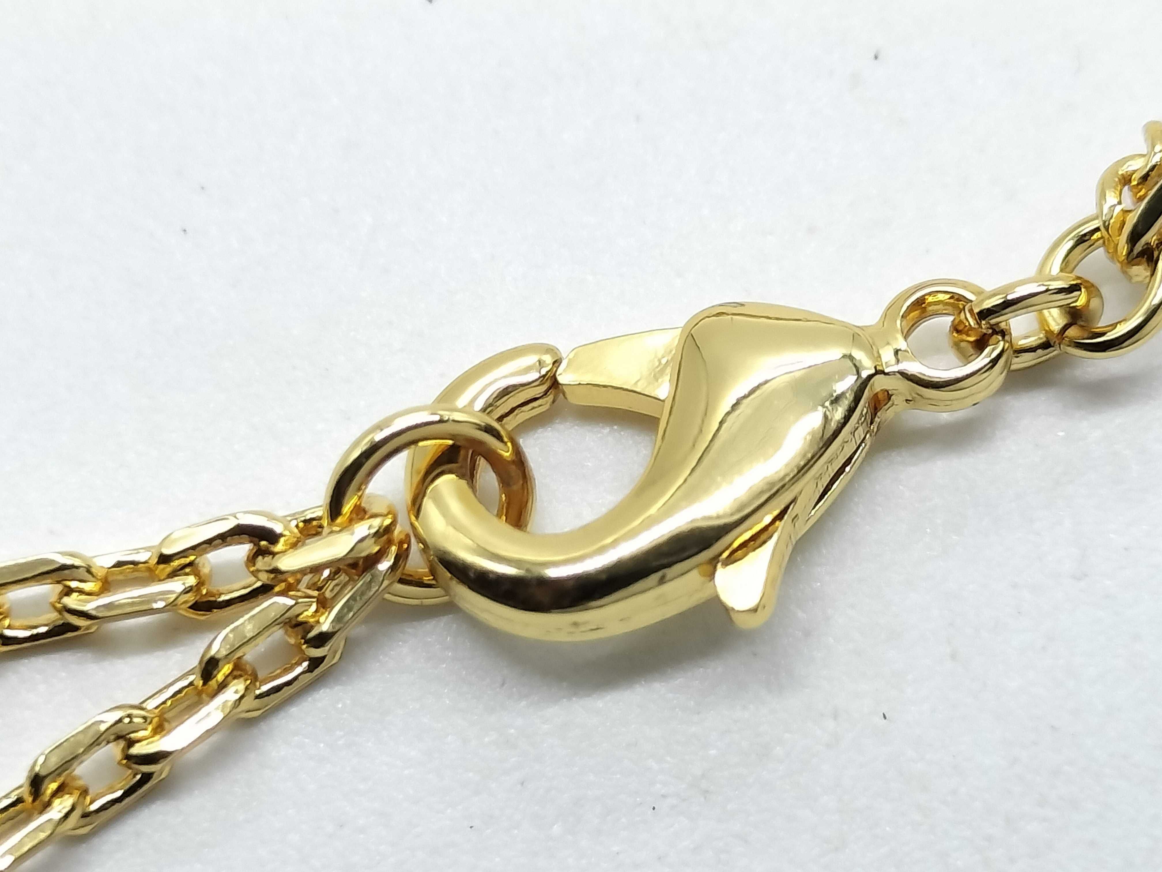 Necklace CD Logo Star Double Chain Clear Stone Necklace — view 6