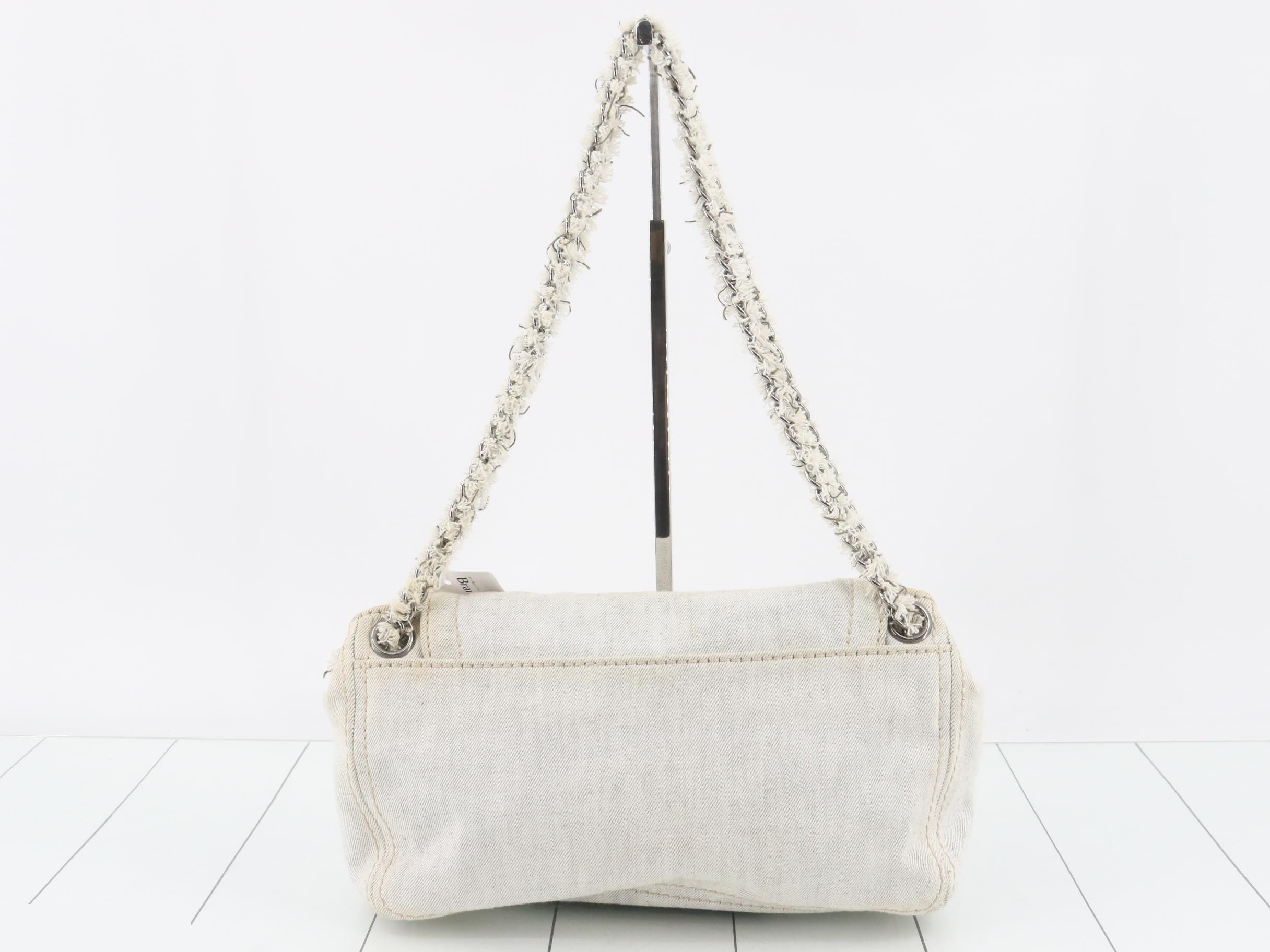 Denim chain shoulder bag — view 2