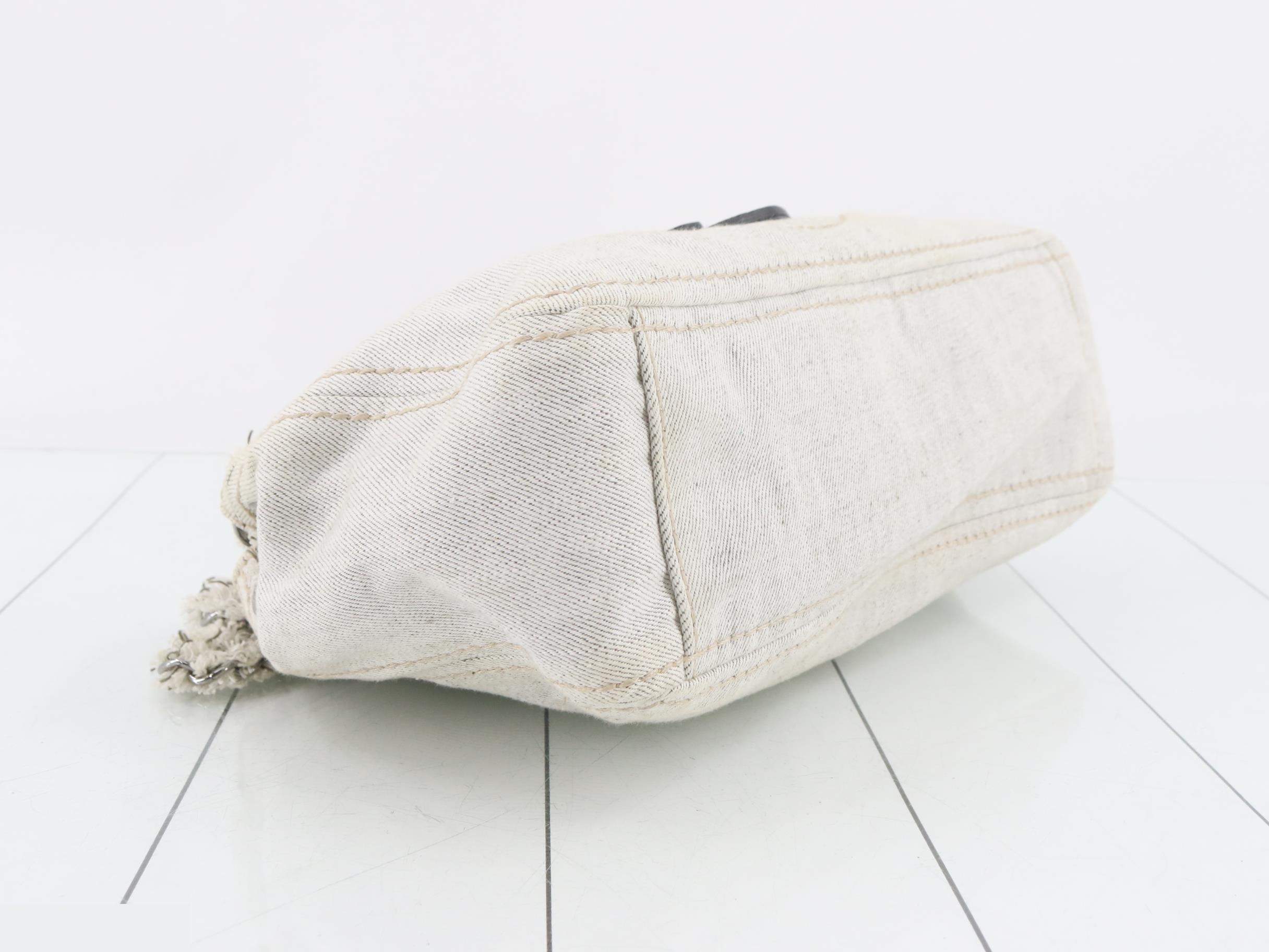 Denim chain shoulder bag — view 5