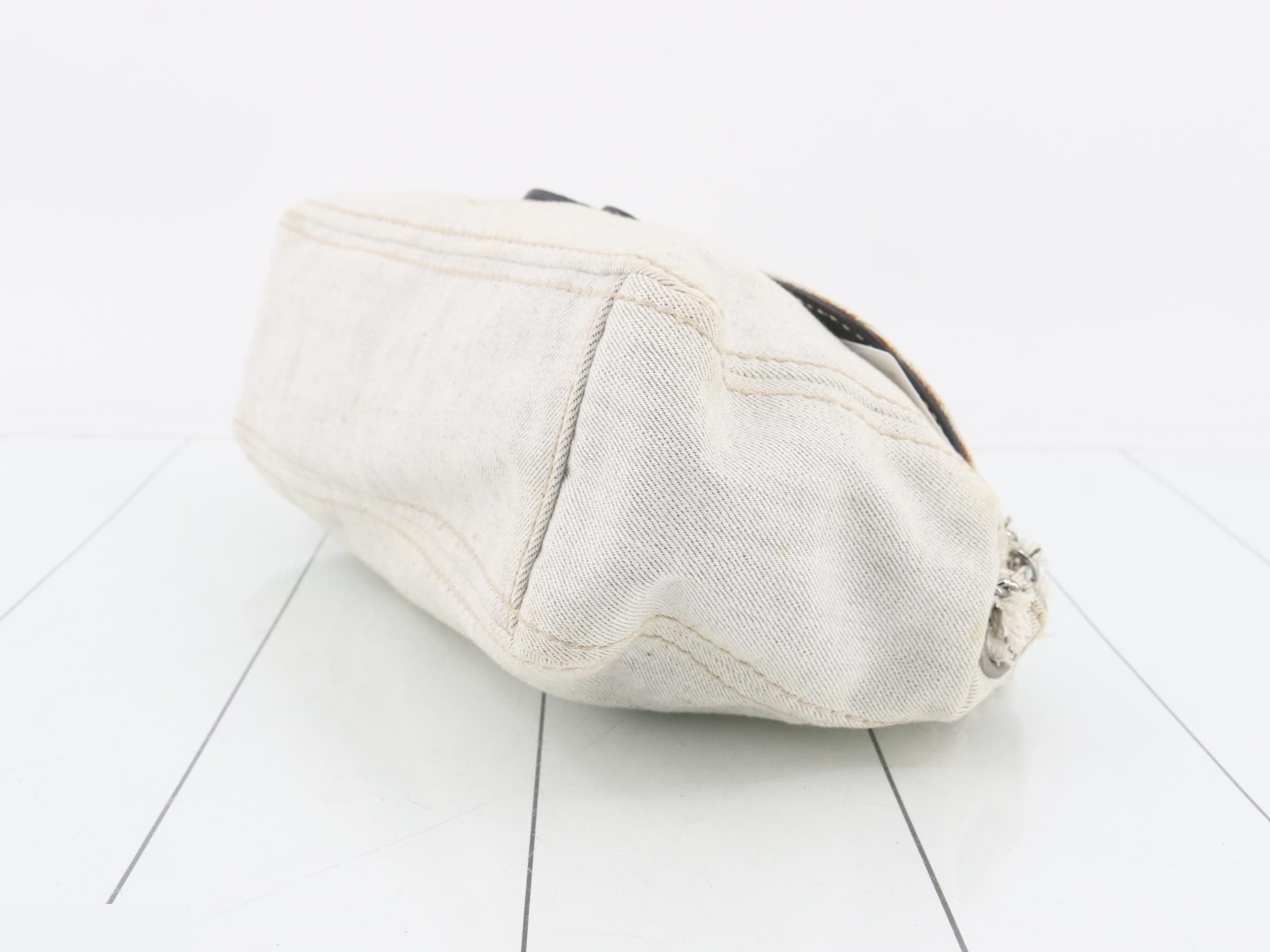 Denim chain shoulder bag — view 6