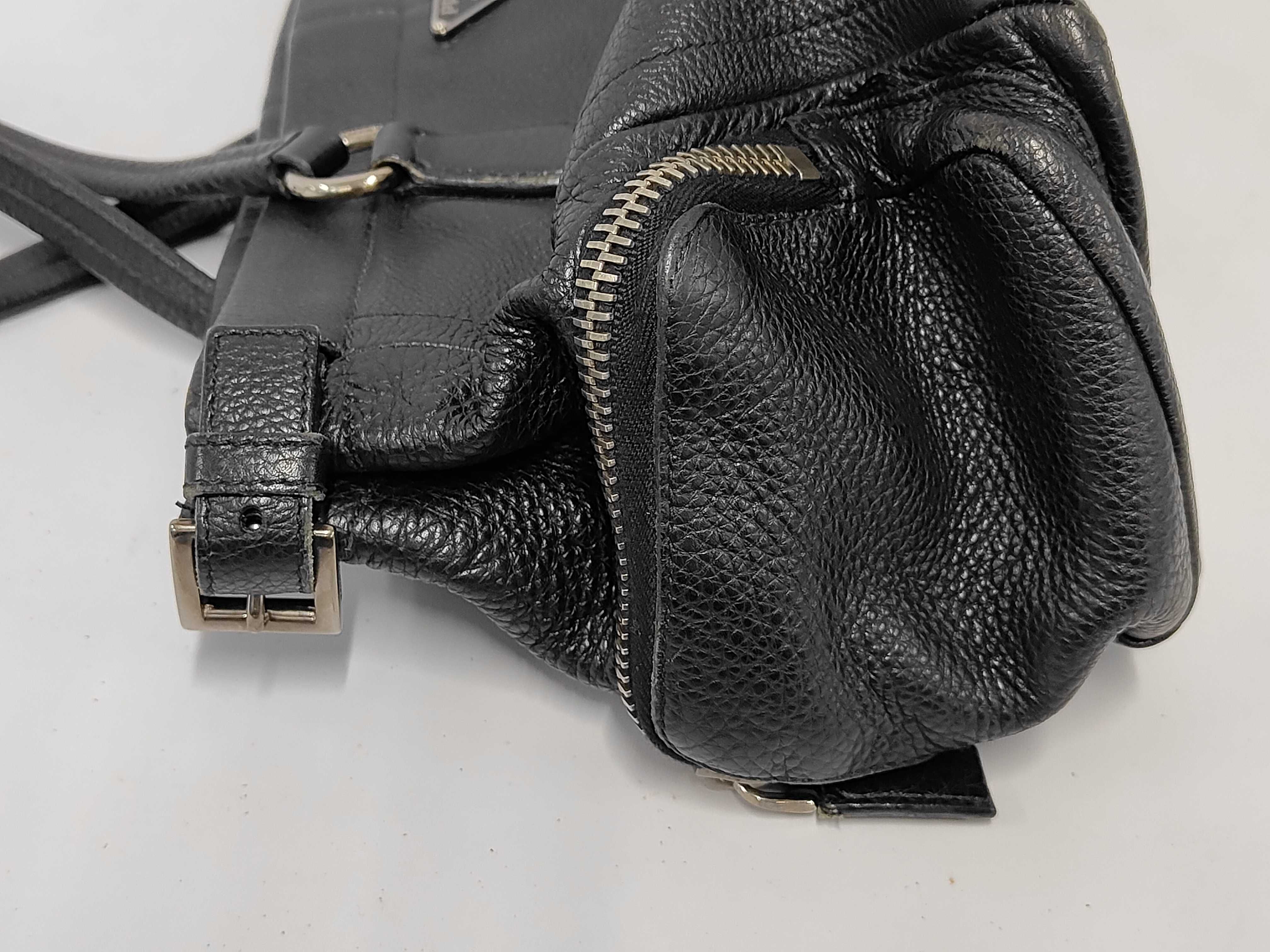 handbag, leather, triangular logo handbag — view 11
