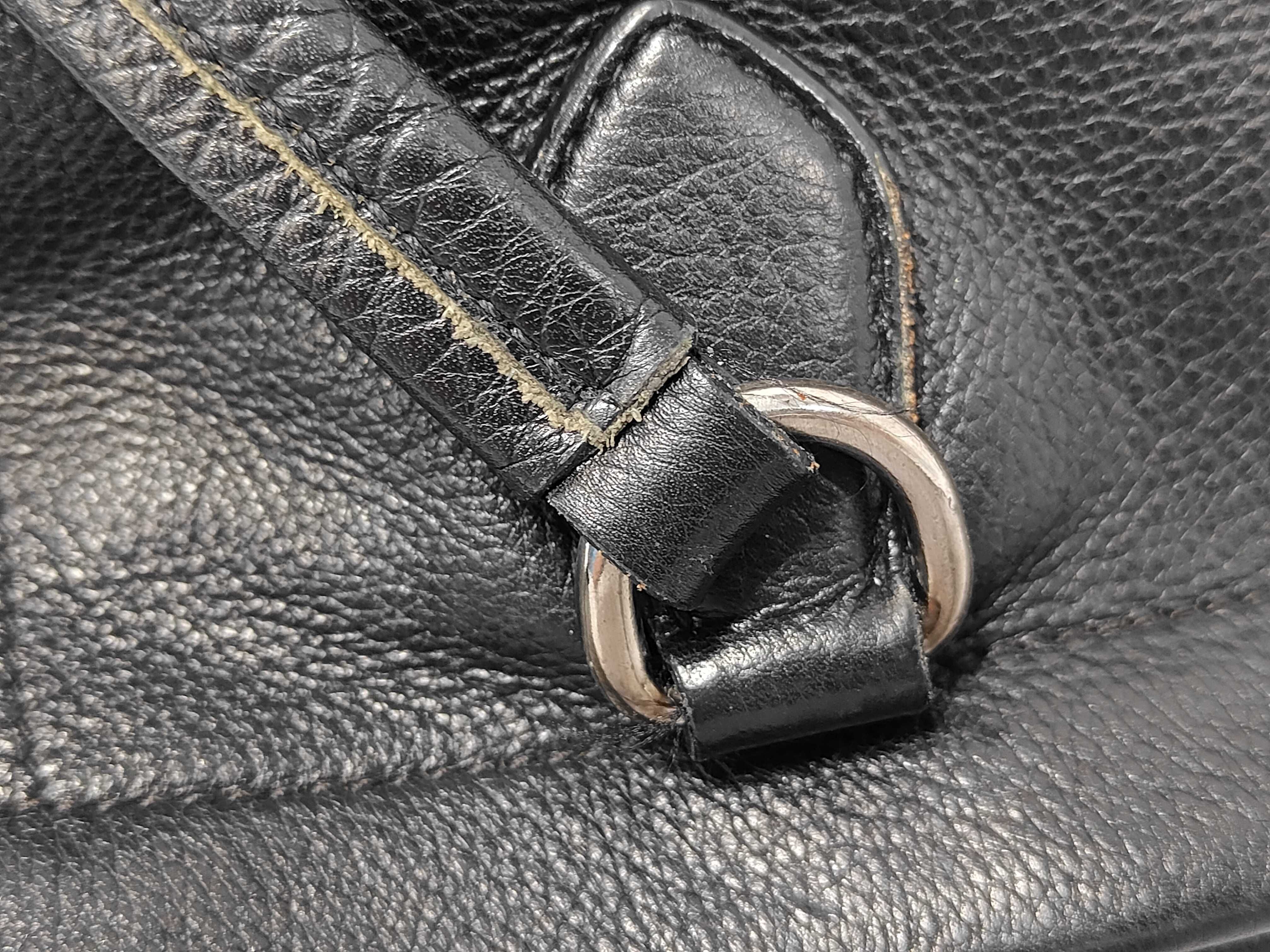 handbag, leather, triangular logo handbag — view 7
