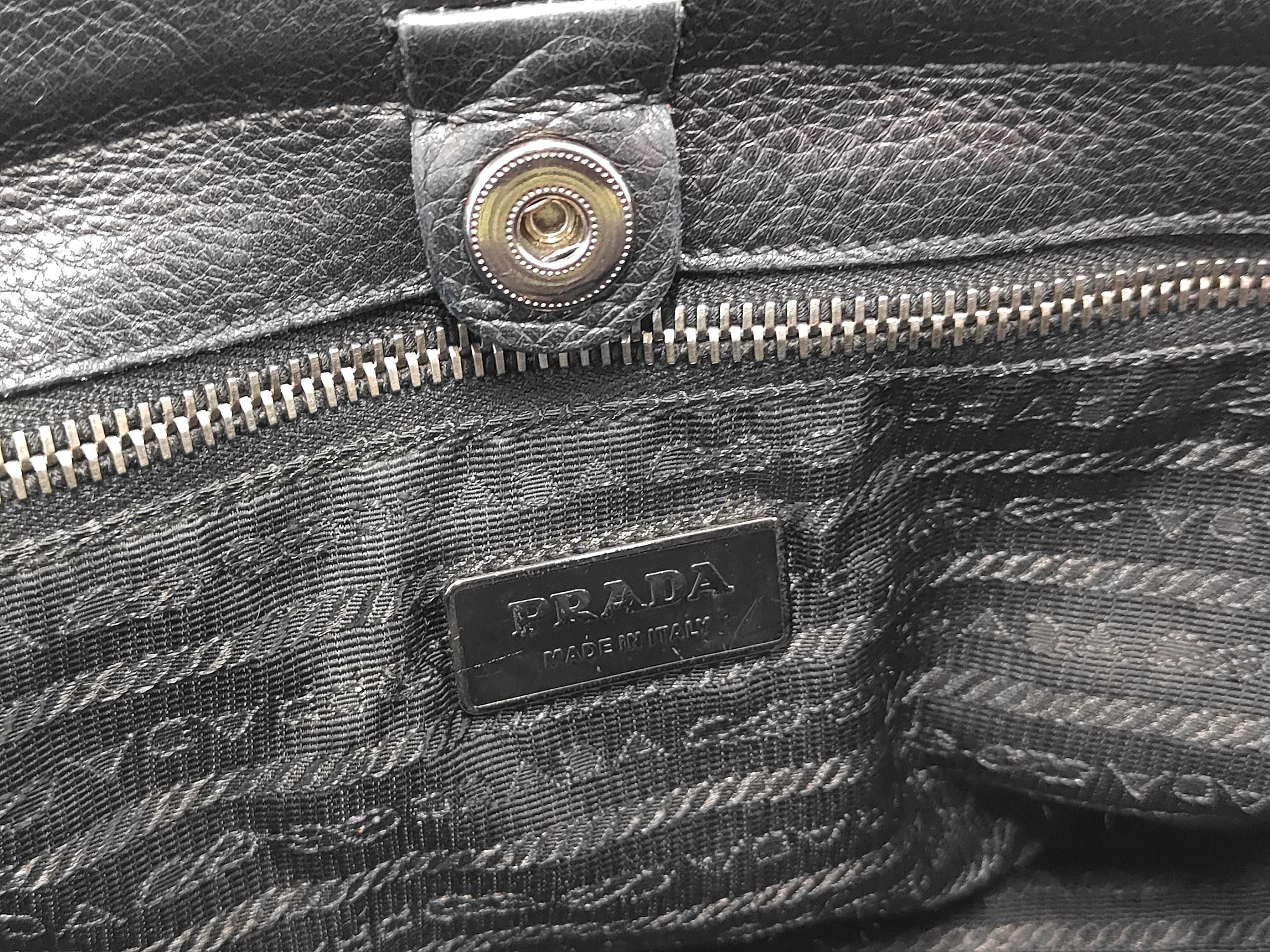 handbag, leather, triangular logo handbag — view 9