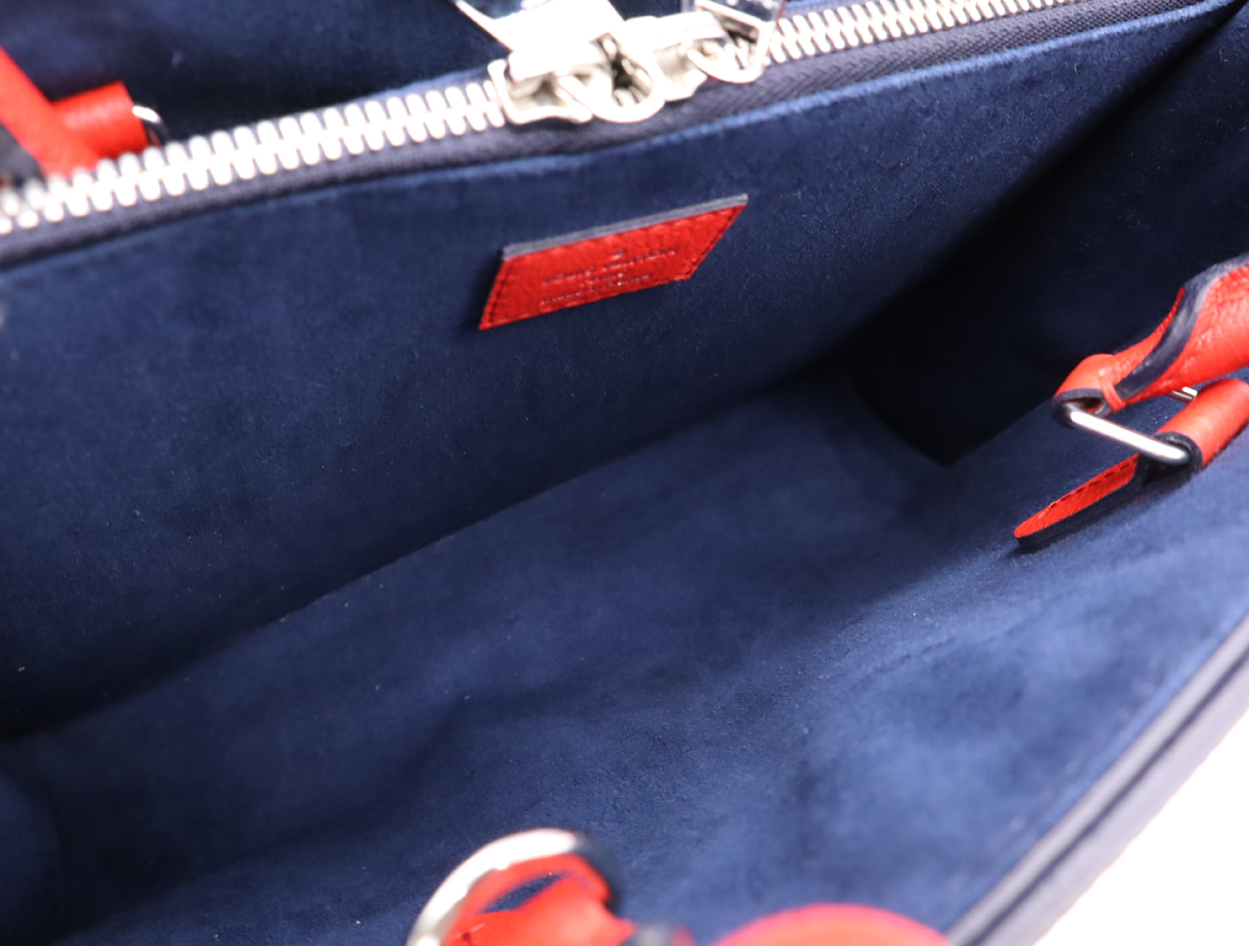 M54811 Epi Twist Tote Coquelicot Handbag with Strap and Clochette — view 14