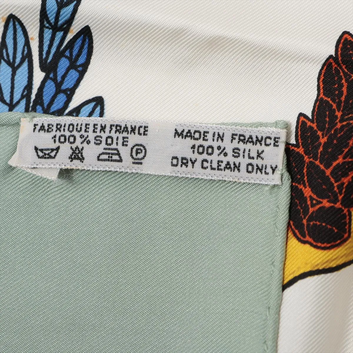 Carre 90 Scarf, Silk, Sage, — view 7