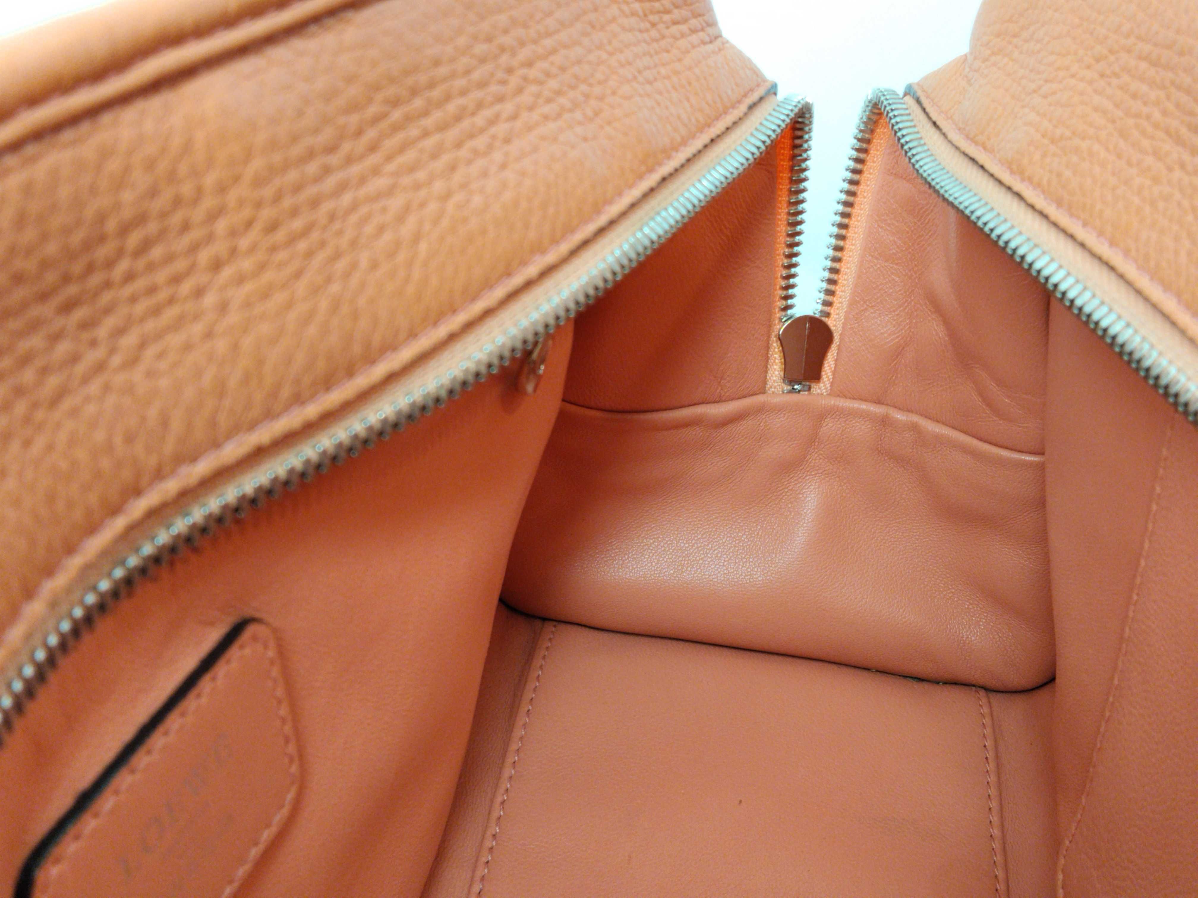 Amazona 28 Handbag, Leather, Coral Orange — view 11