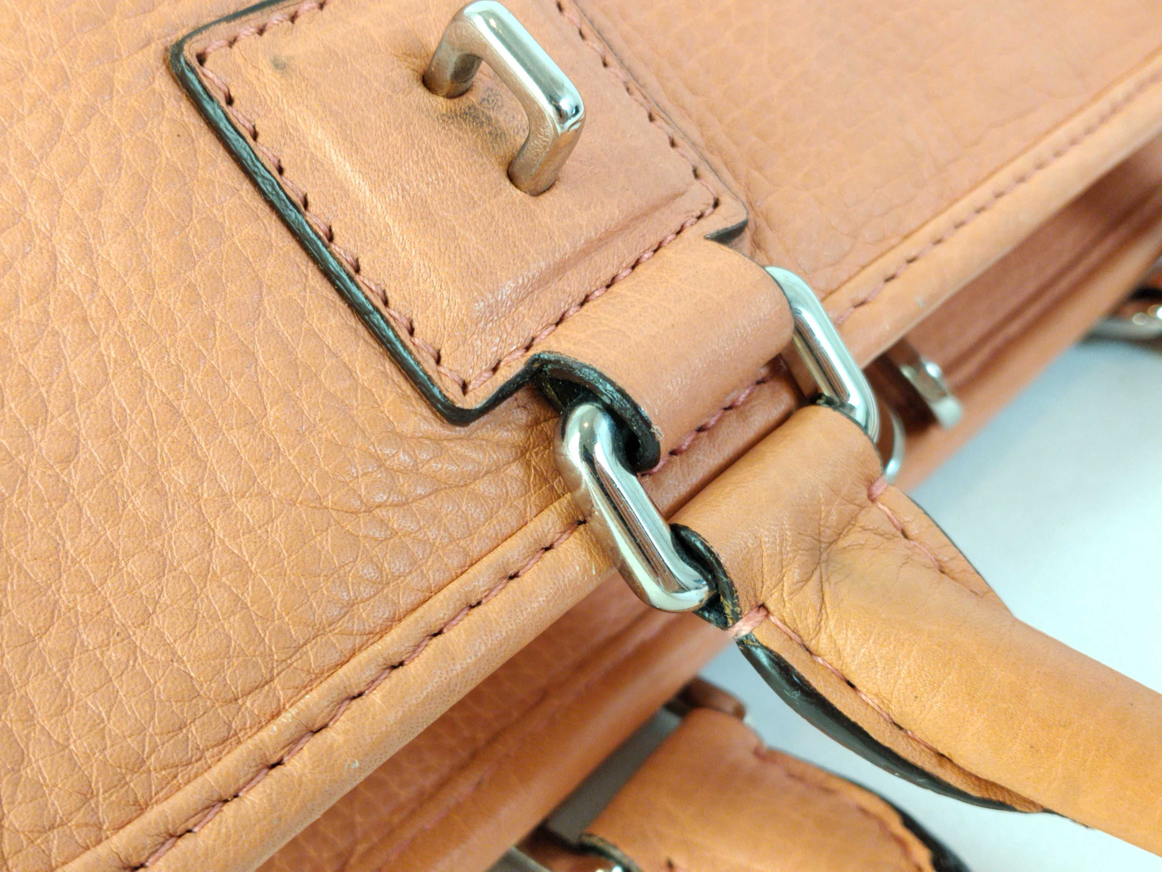 Amazona 28 Handbag, Leather, Coral Orange — view 6