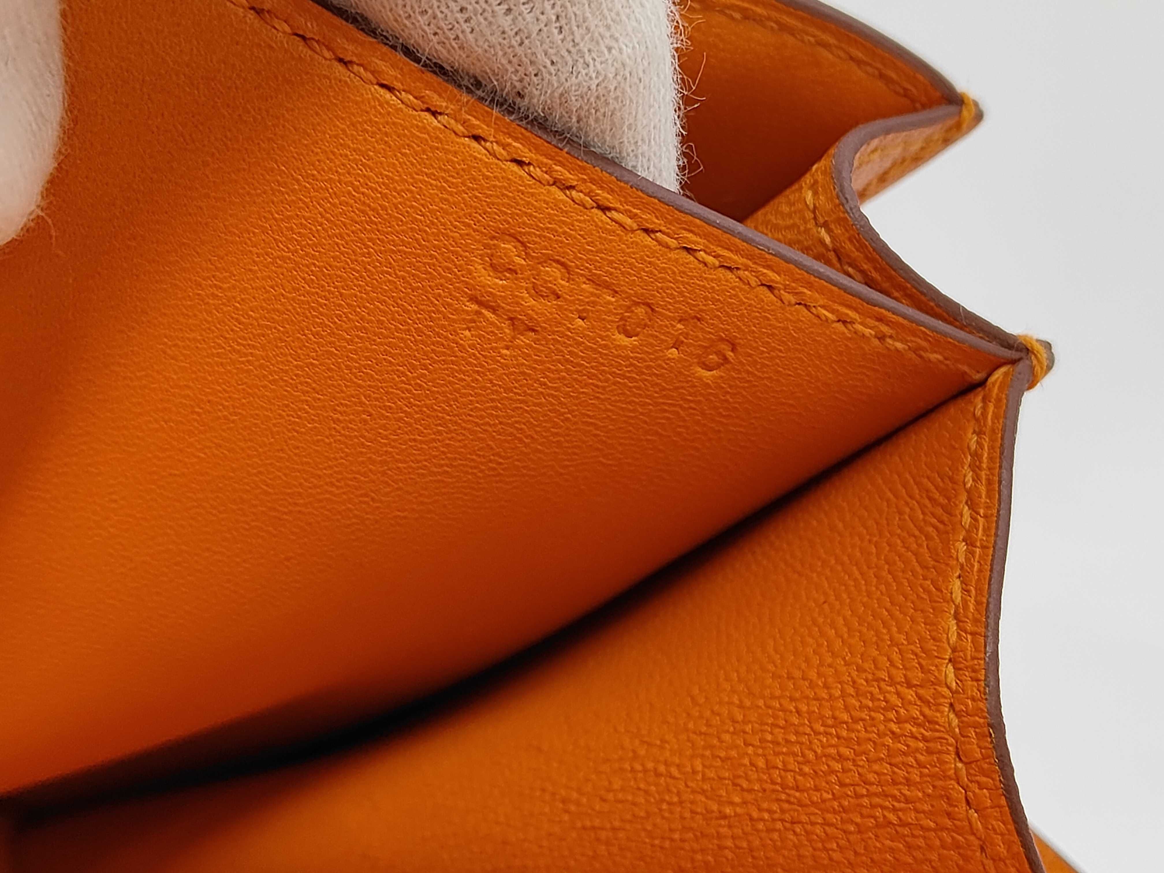Constance shoulder bag, orange, silver hardware, C stamp. — view 12