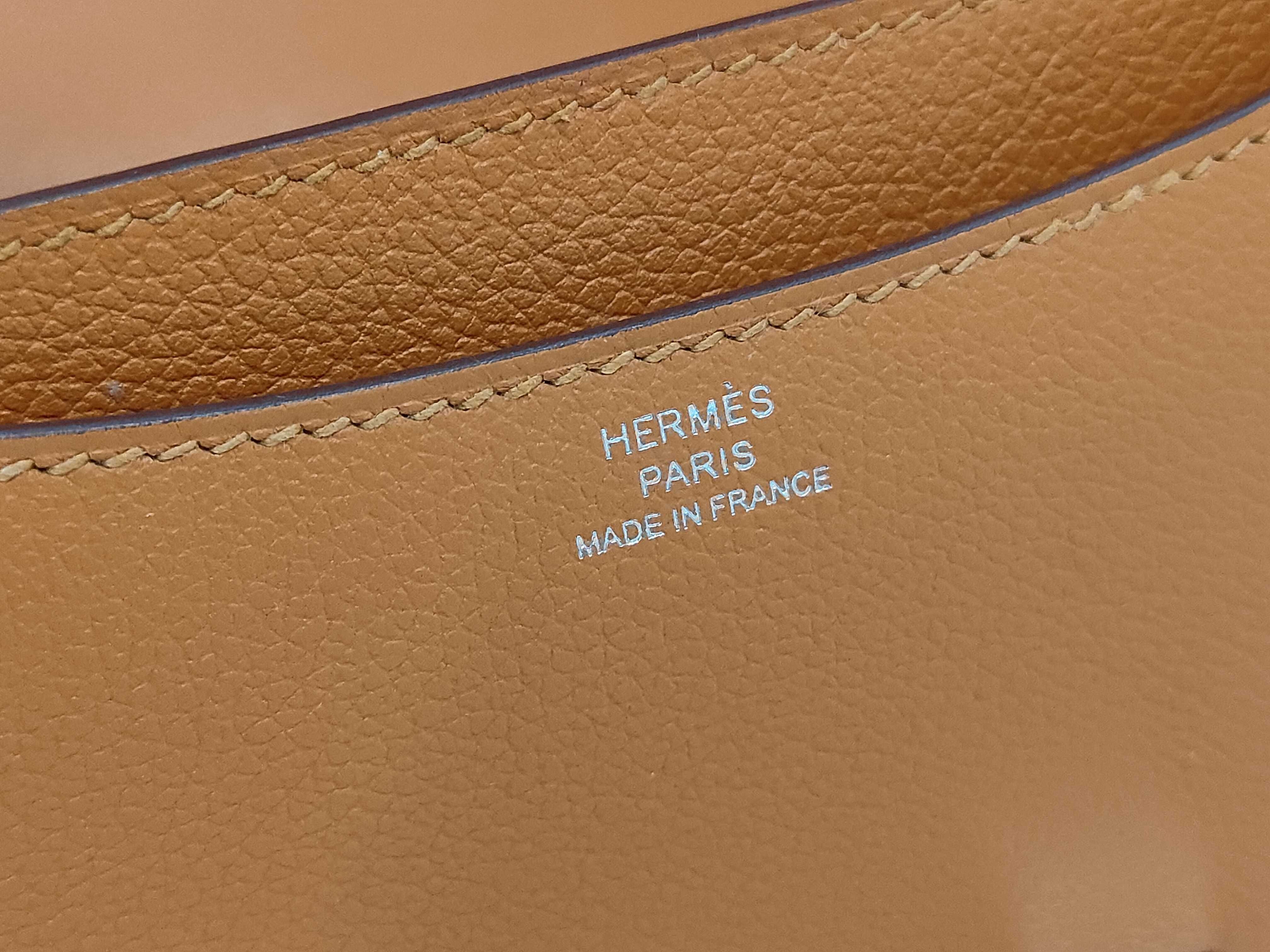 Constance shoulder bag, orange, silver hardware, C stamp. — view 10