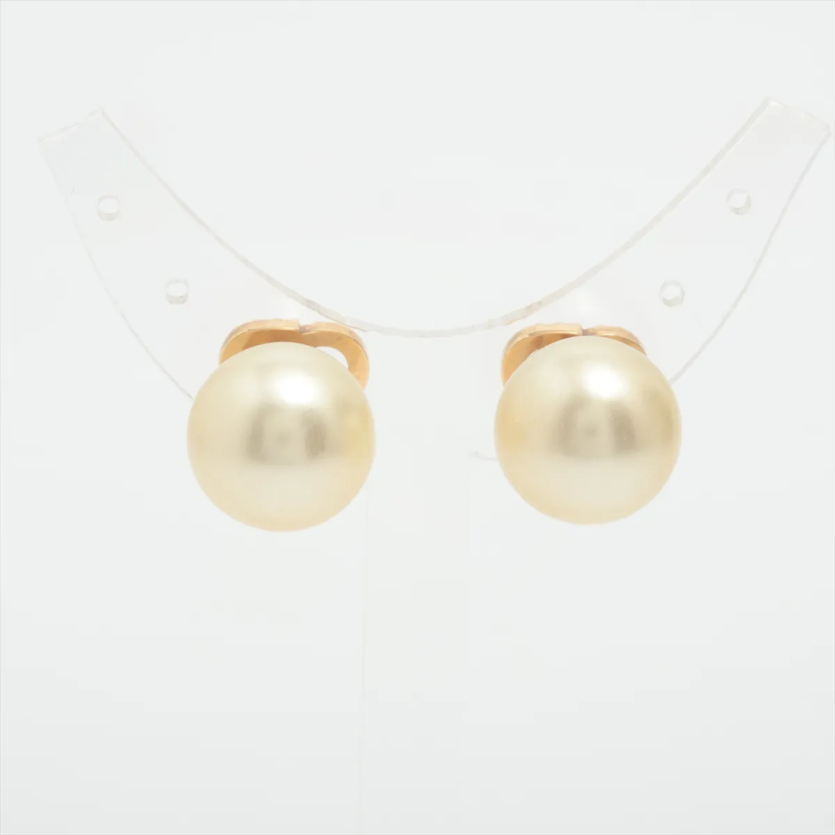 Tribales Dior Tribal Earrings (for both ears) GP x Rhinestone x Fake Pearl Gold — view 2