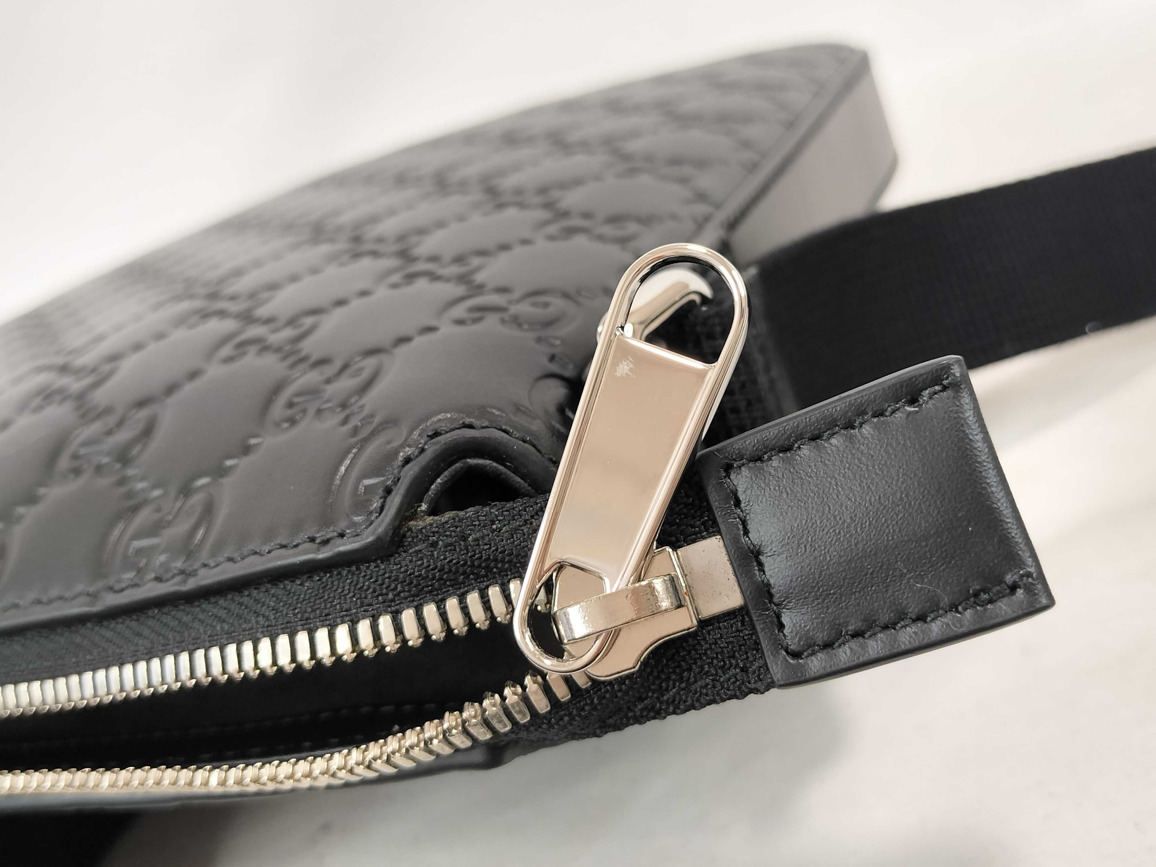 Guccissima Leather Shoulder Bag, Black, 406408 (Shoulder Bag) — view 13