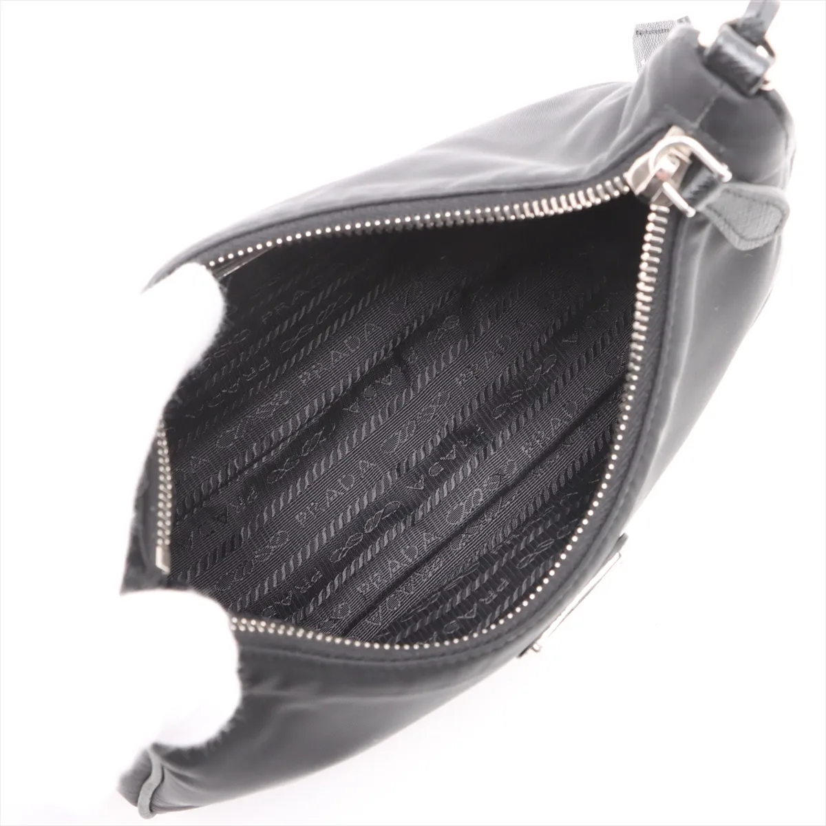 Tessuto Nylon x Leather 2WAY Shoulder Bag Black — view 6
