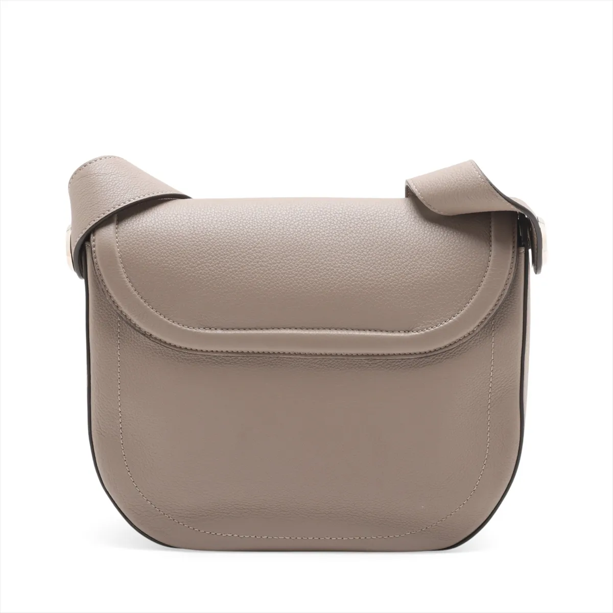 Chiodo Leather Shoulder Bag, Greige, 7VA622 — view 2