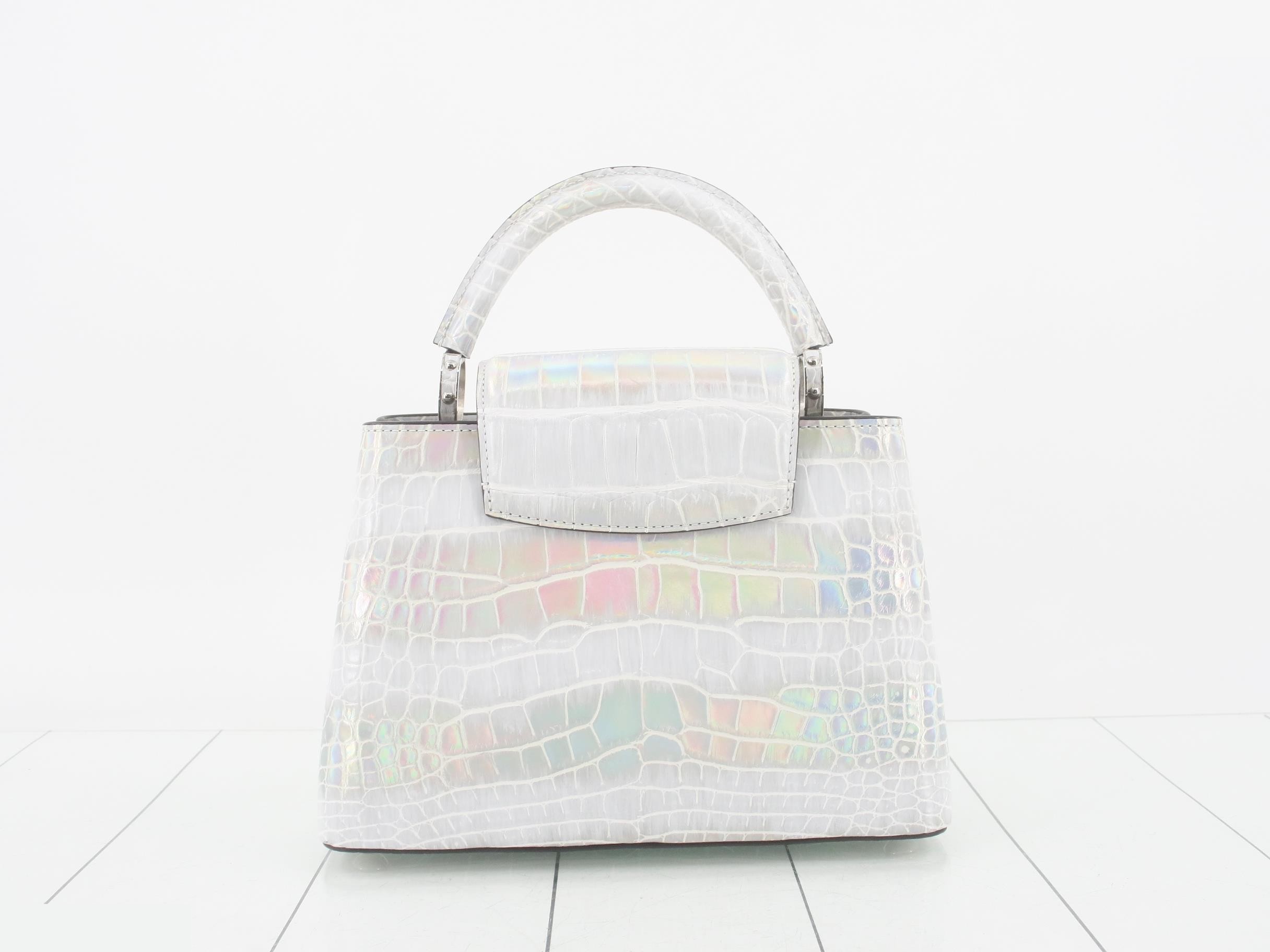 Exotic Leather Capucines BB Crocodile Aurora 2-Way Bag — view 2