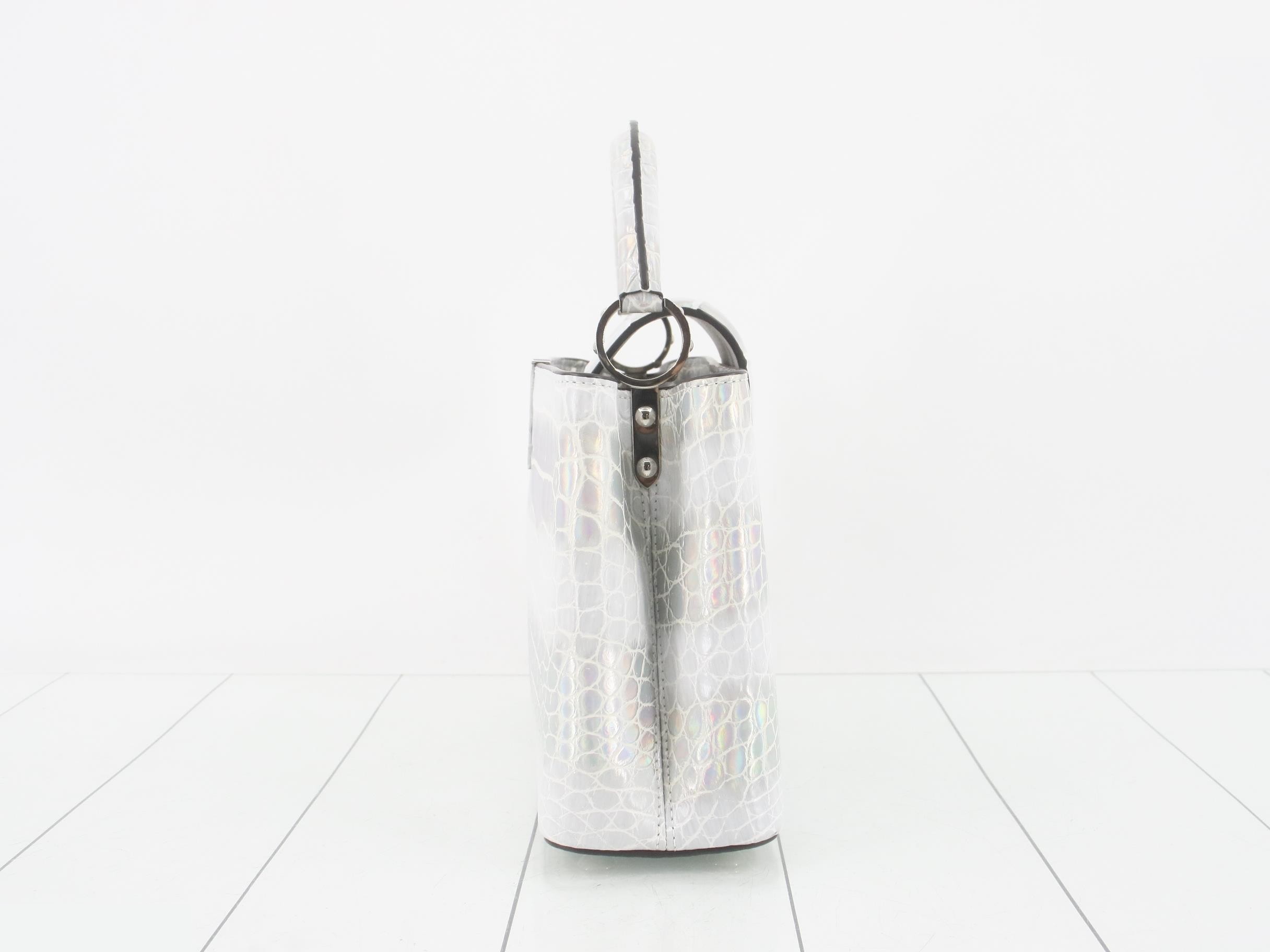 Exotic Leather Capucines BB Crocodile Aurora 2-Way Bag — view 3