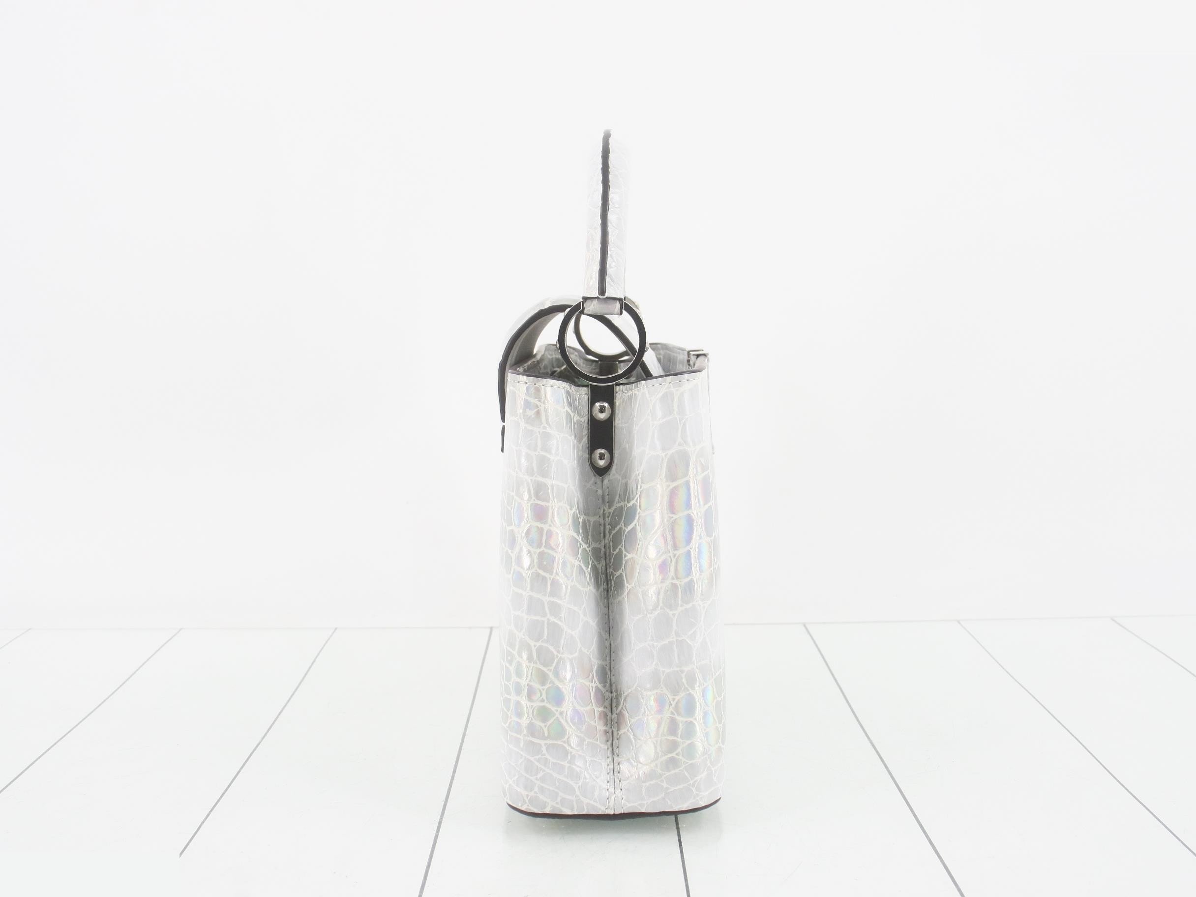 Exotic Leather Capucines BB Crocodile Aurora 2-Way Bag — view 4