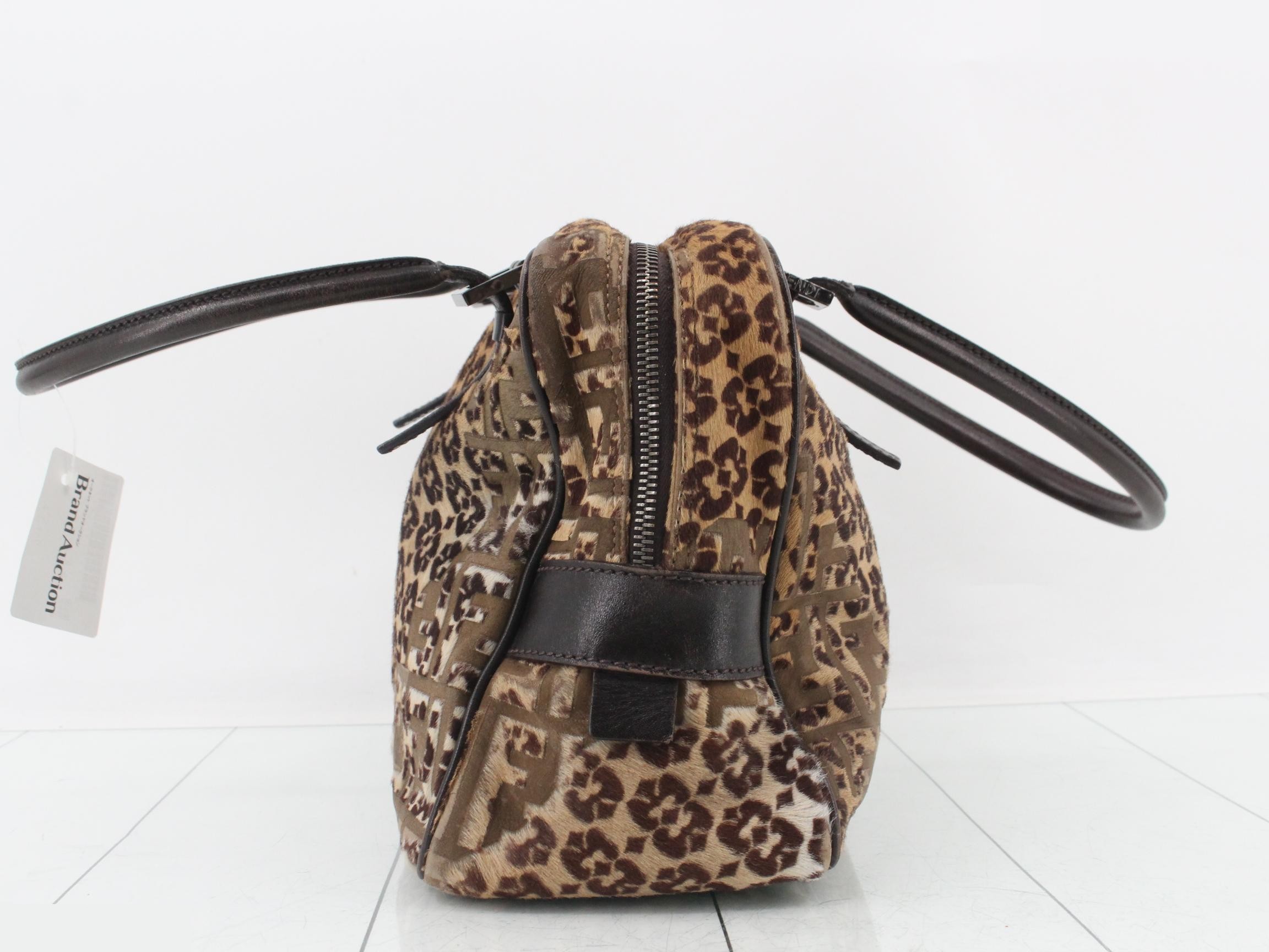 Calf hair shoulder bag — view 3