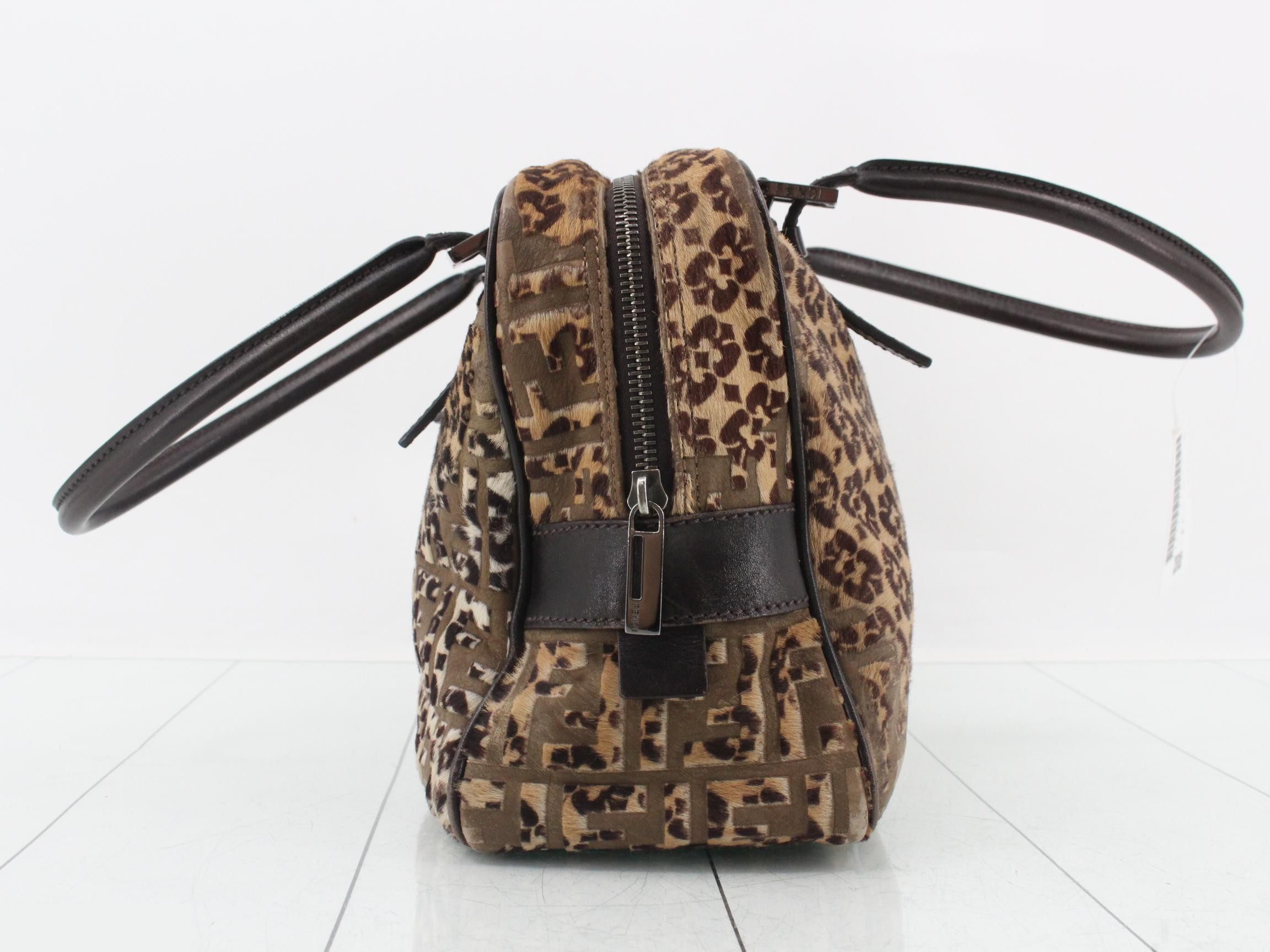 Calf hair shoulder bag — view 4