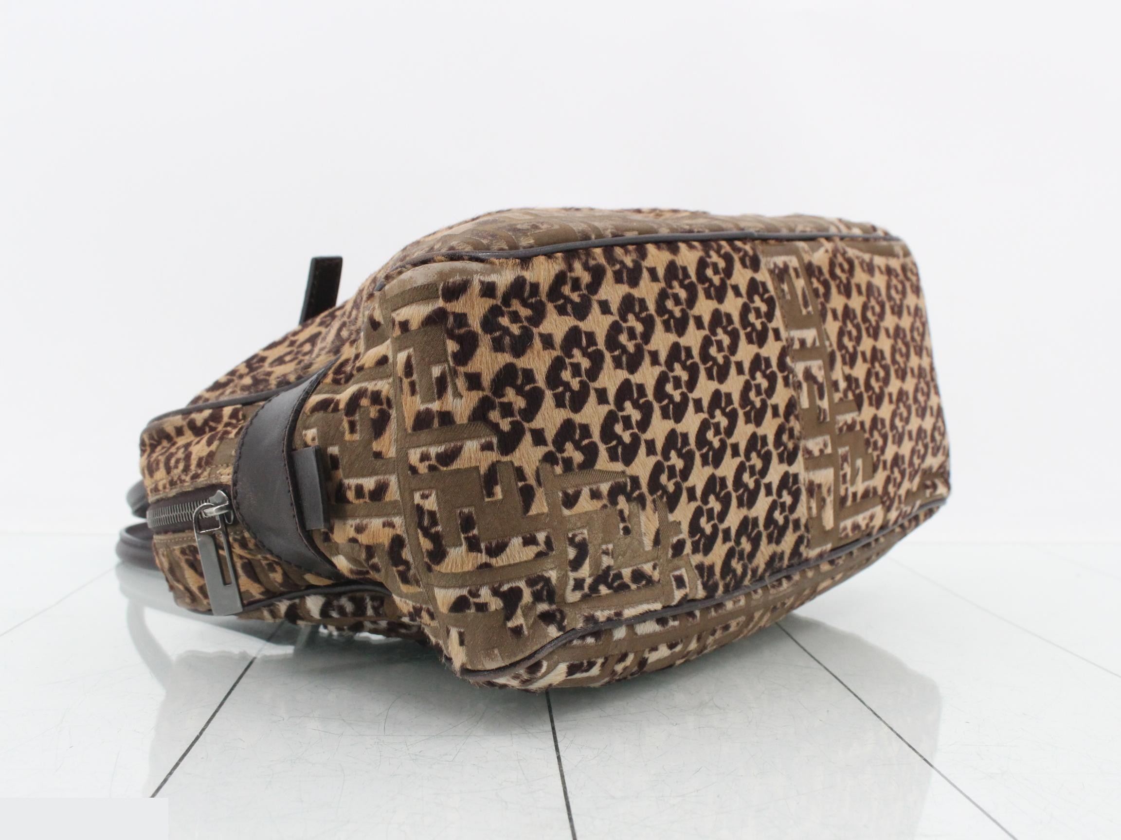 Calf hair shoulder bag — view 5