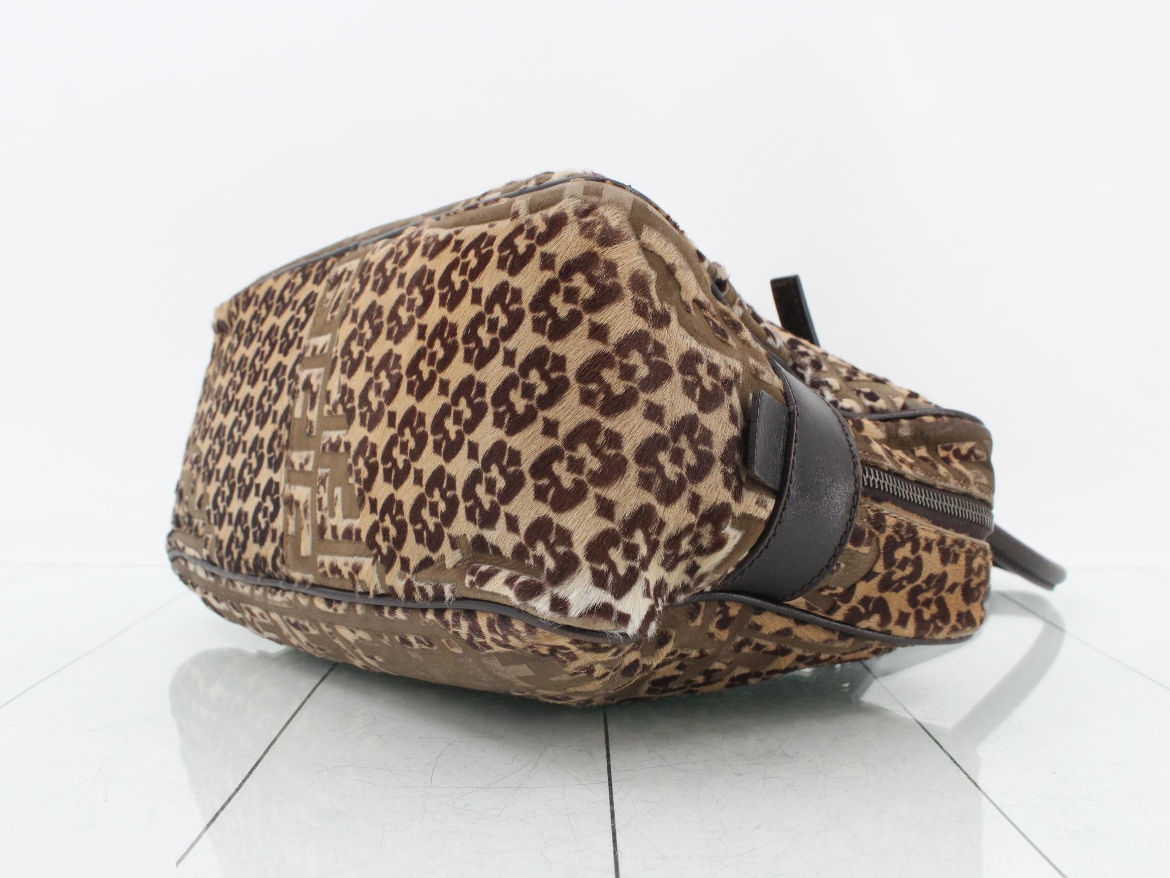 Calf hair shoulder bag — view 6