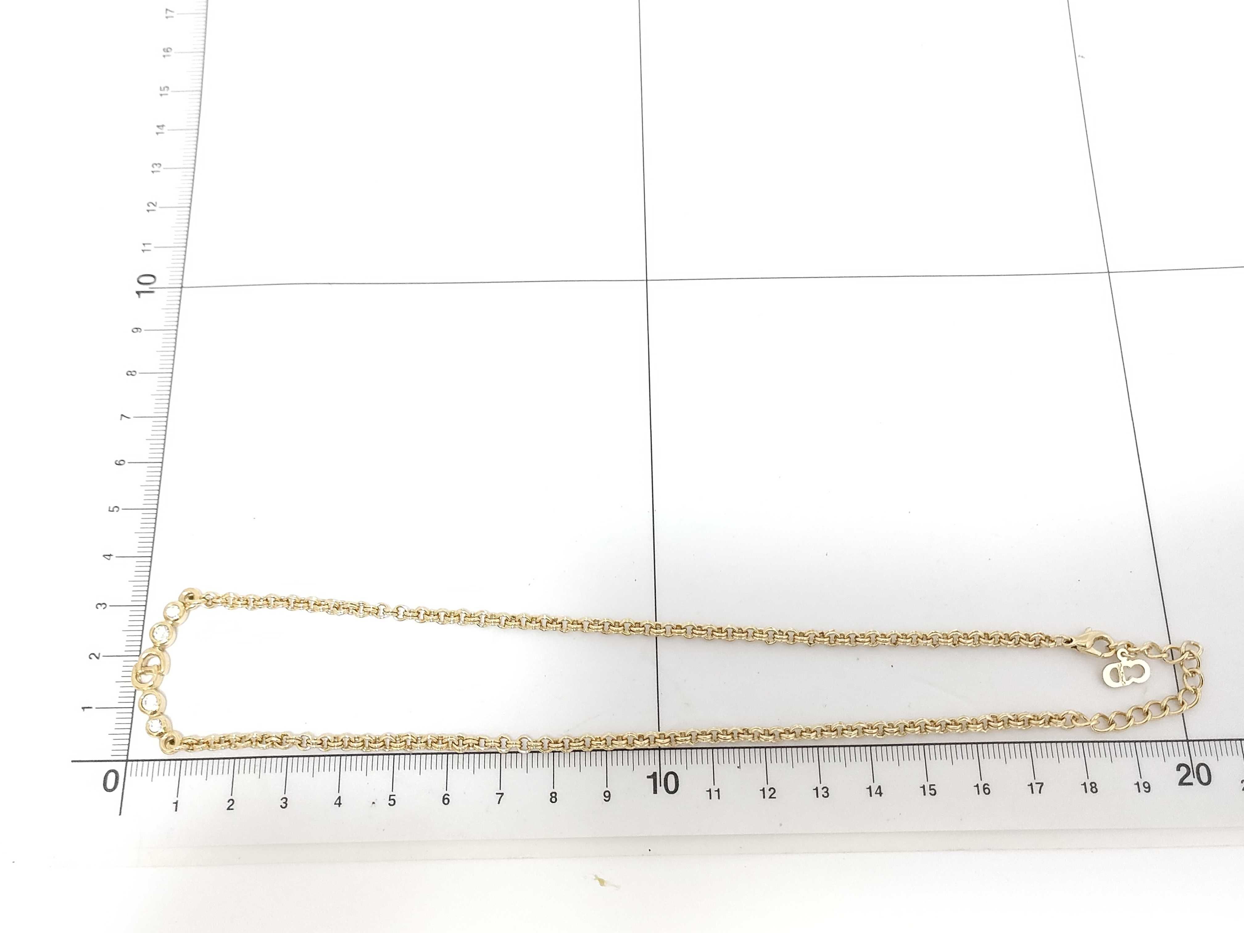 CD 4P Rhinestone Necklace — view 6