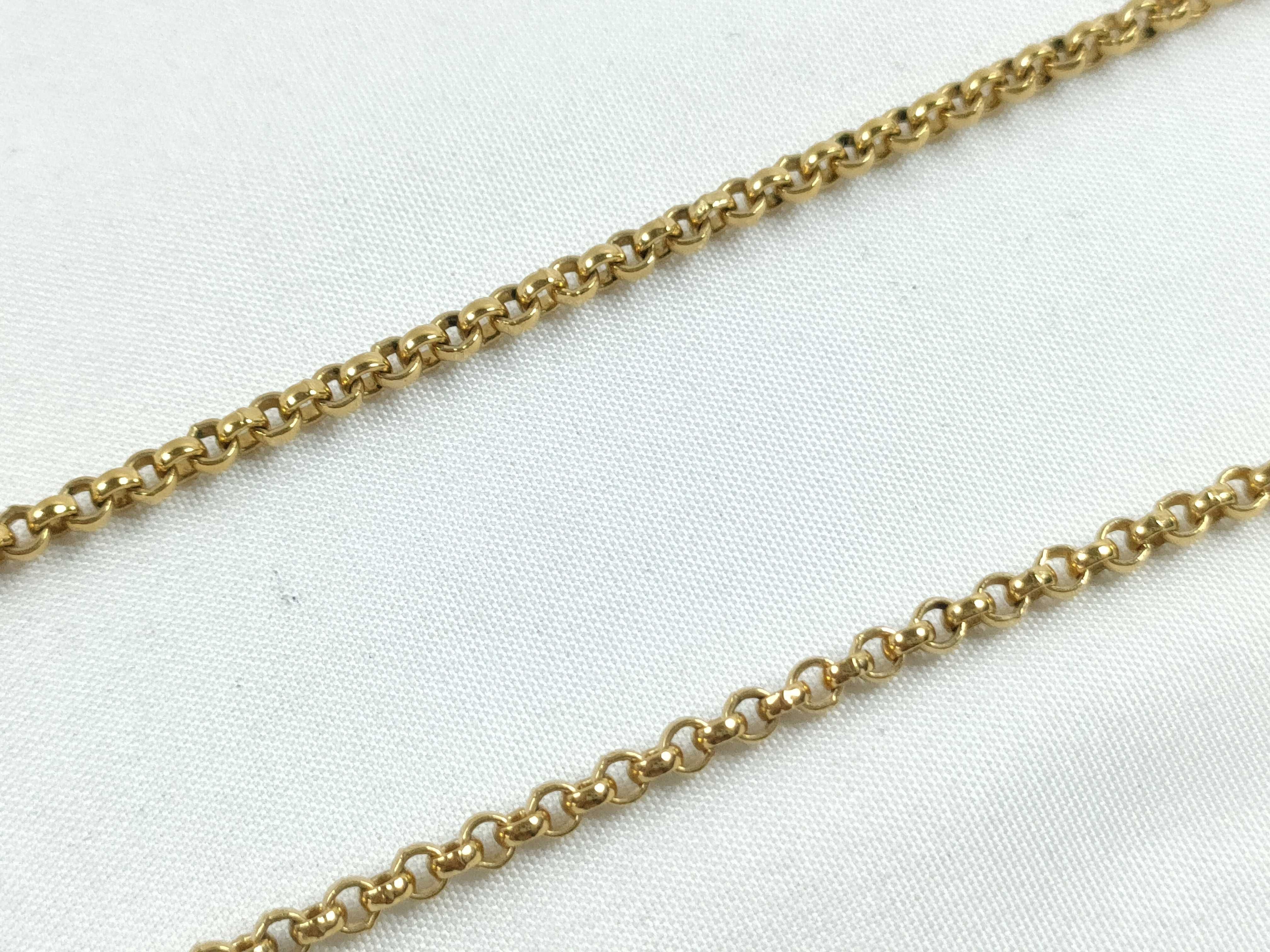 Christian necklace, rhinestone gold necklace — view 5
