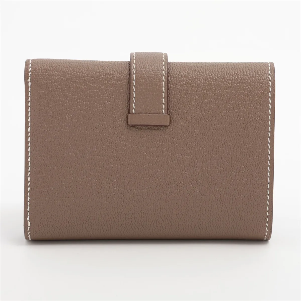 Bearn Combination Chevre Mysore Compact Wallet Etoupe Gold Hardware B: 2023 — view 2