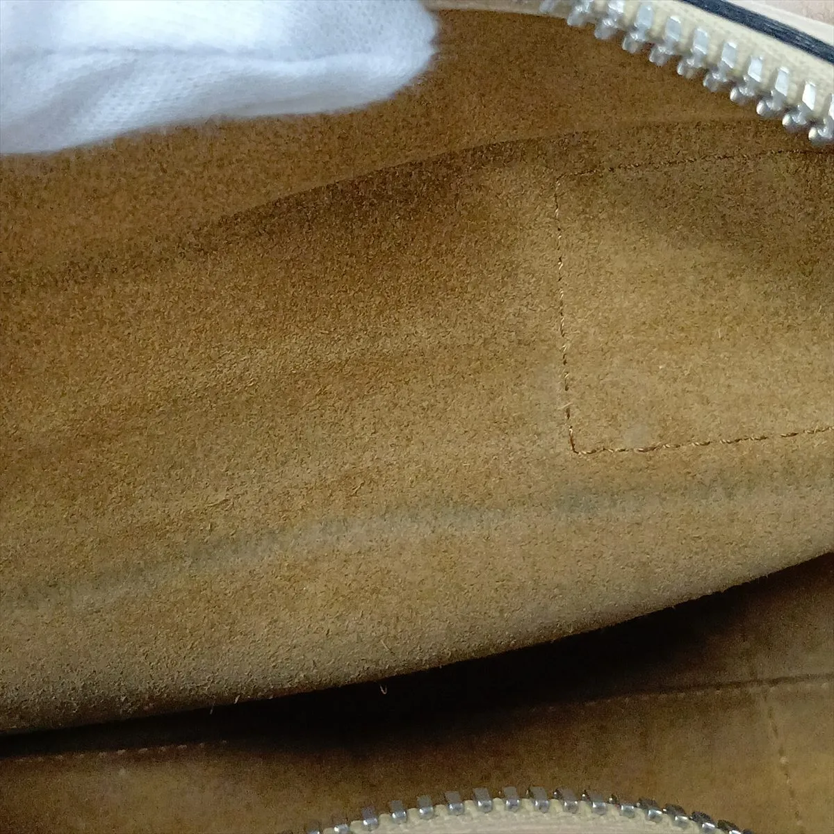 Amazona 28 Leather Handbag, Beige — view 13