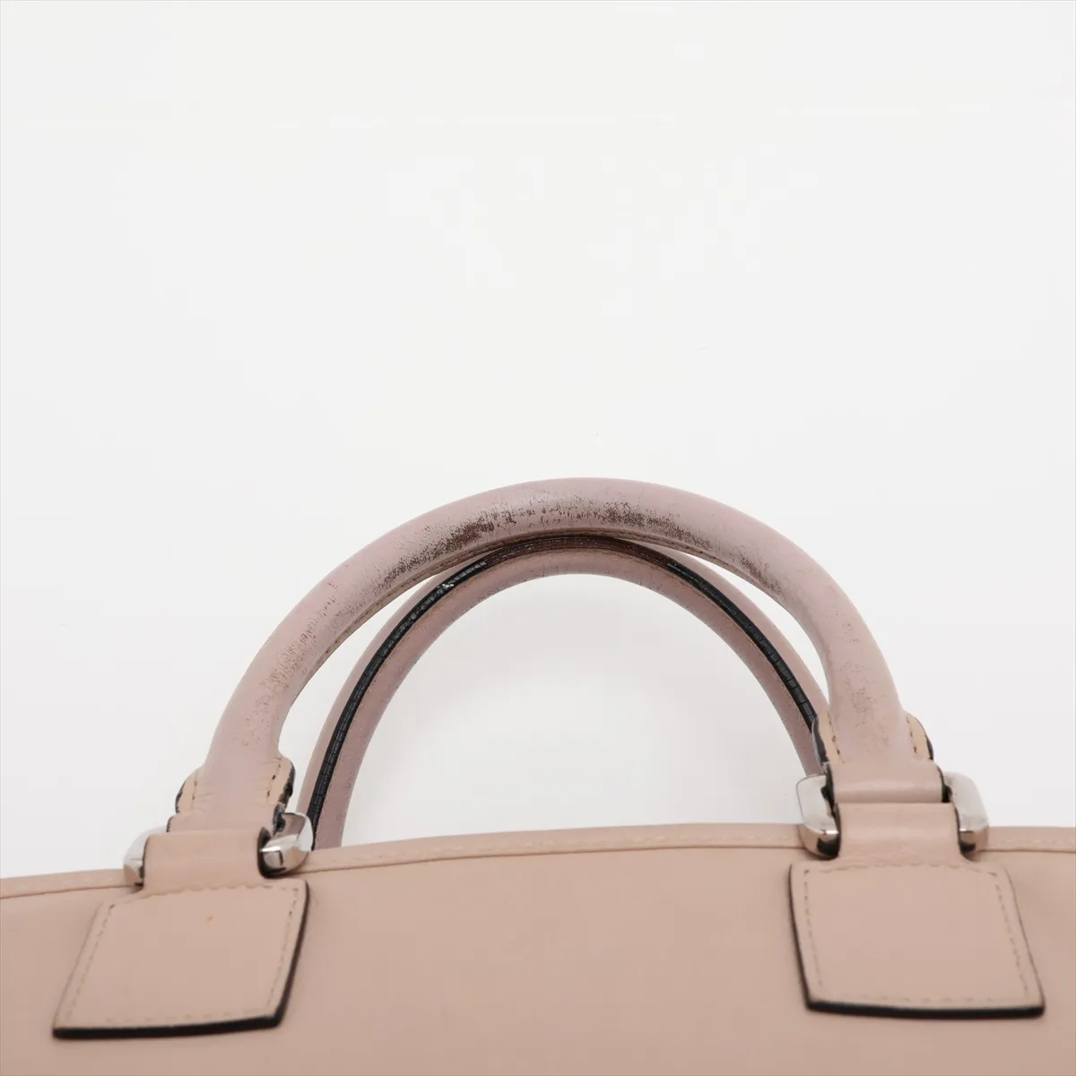 Amazona 28 Leather Handbag, Beige — view 6
