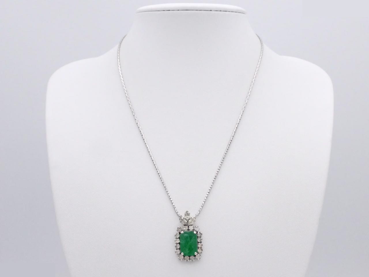 Necklace, stone, silver — view 3