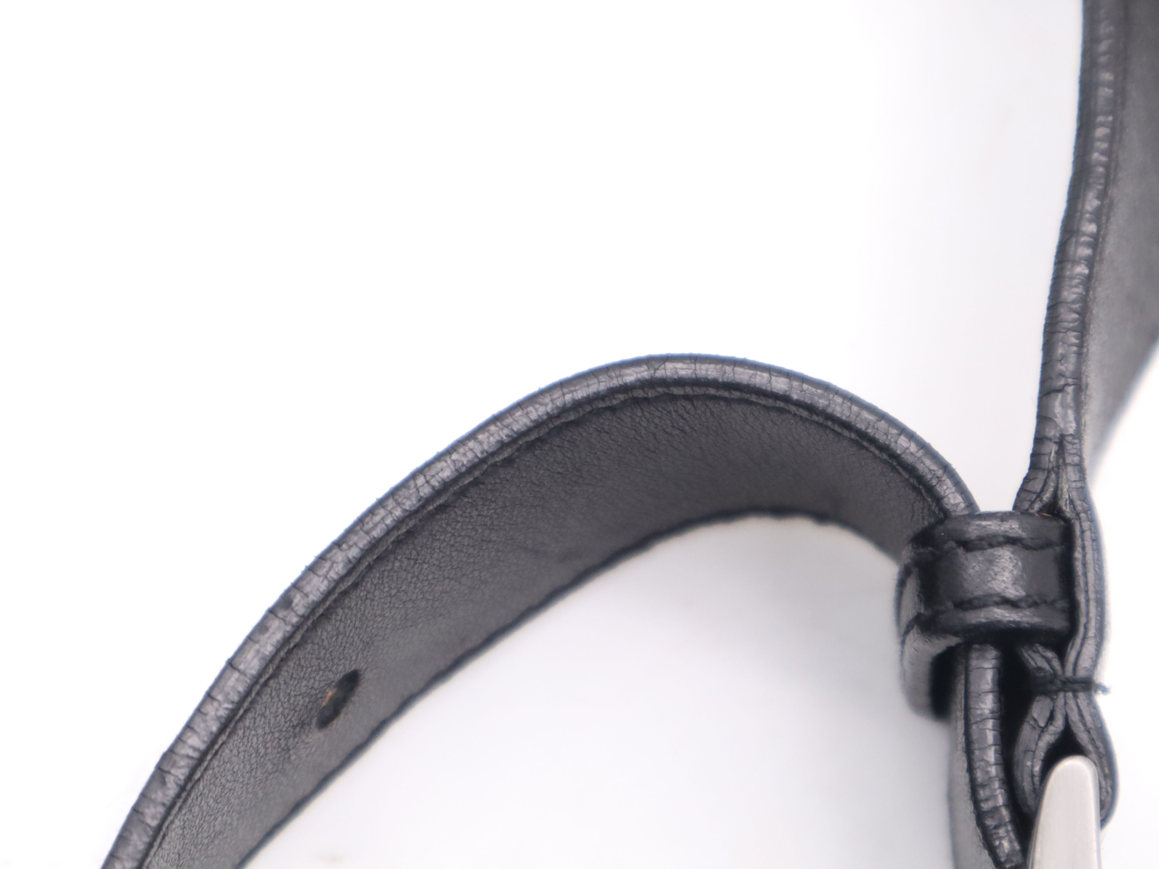 Nylon Triangle Logo Shoulder Bag, Black with Silver Hardware, Card Included. — view 9