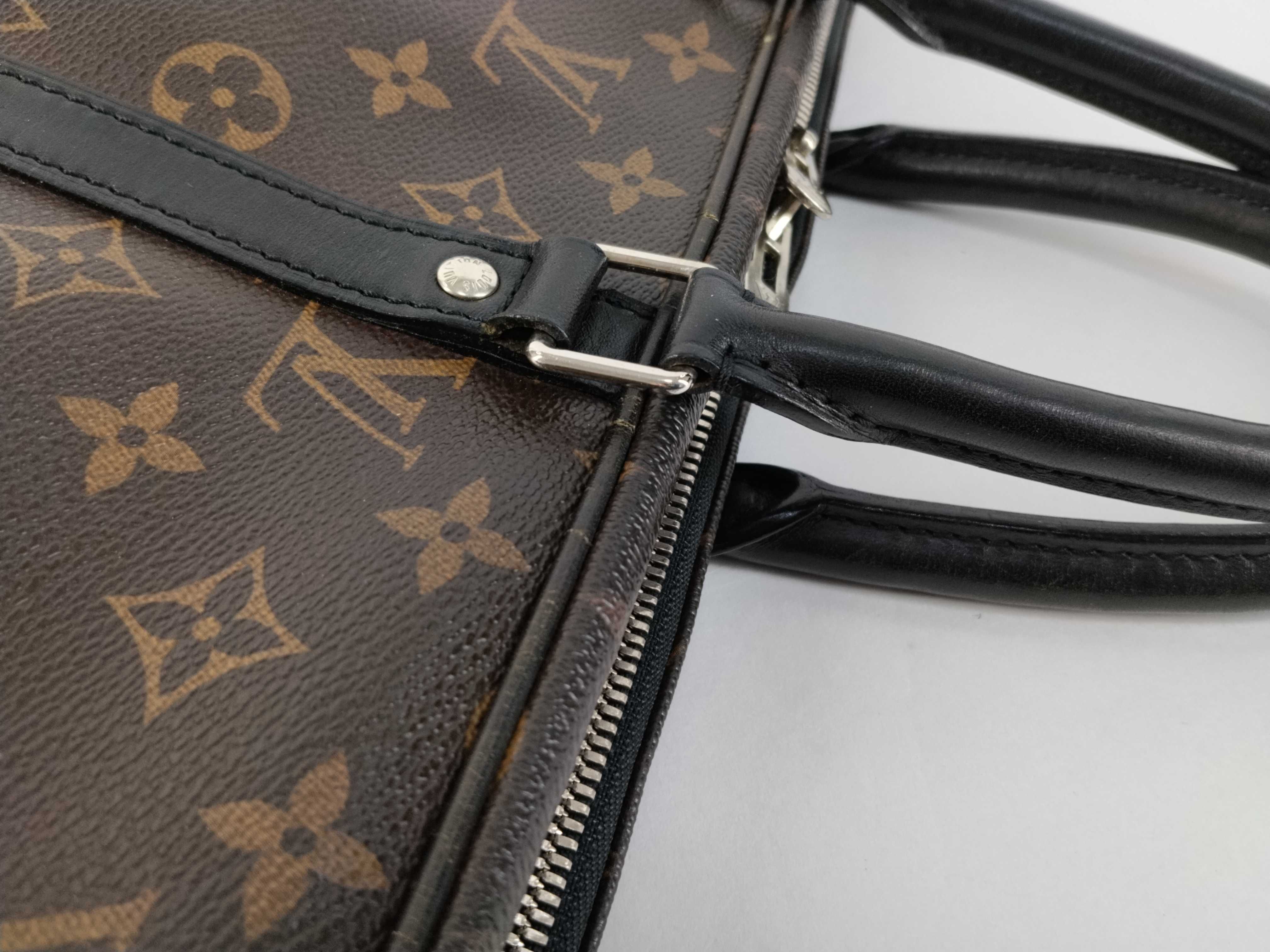 Monogram Louis Vuitton Monogram Macassar Port Document Voyage M40225 Business Bag — view 5