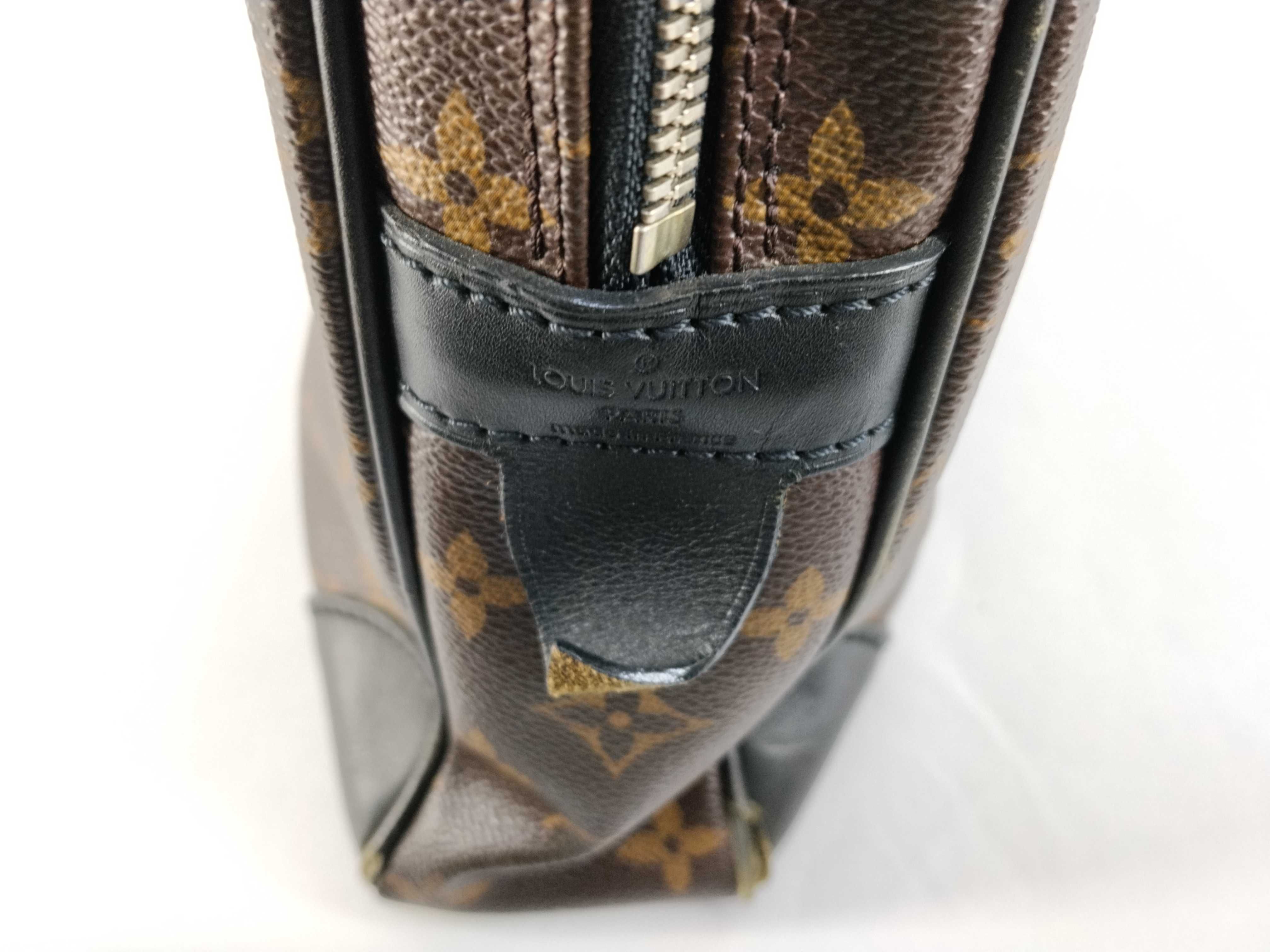 Monogram Louis Vuitton Monogram Macassar Port Document Voyage M40225 Business Bag — view 9
