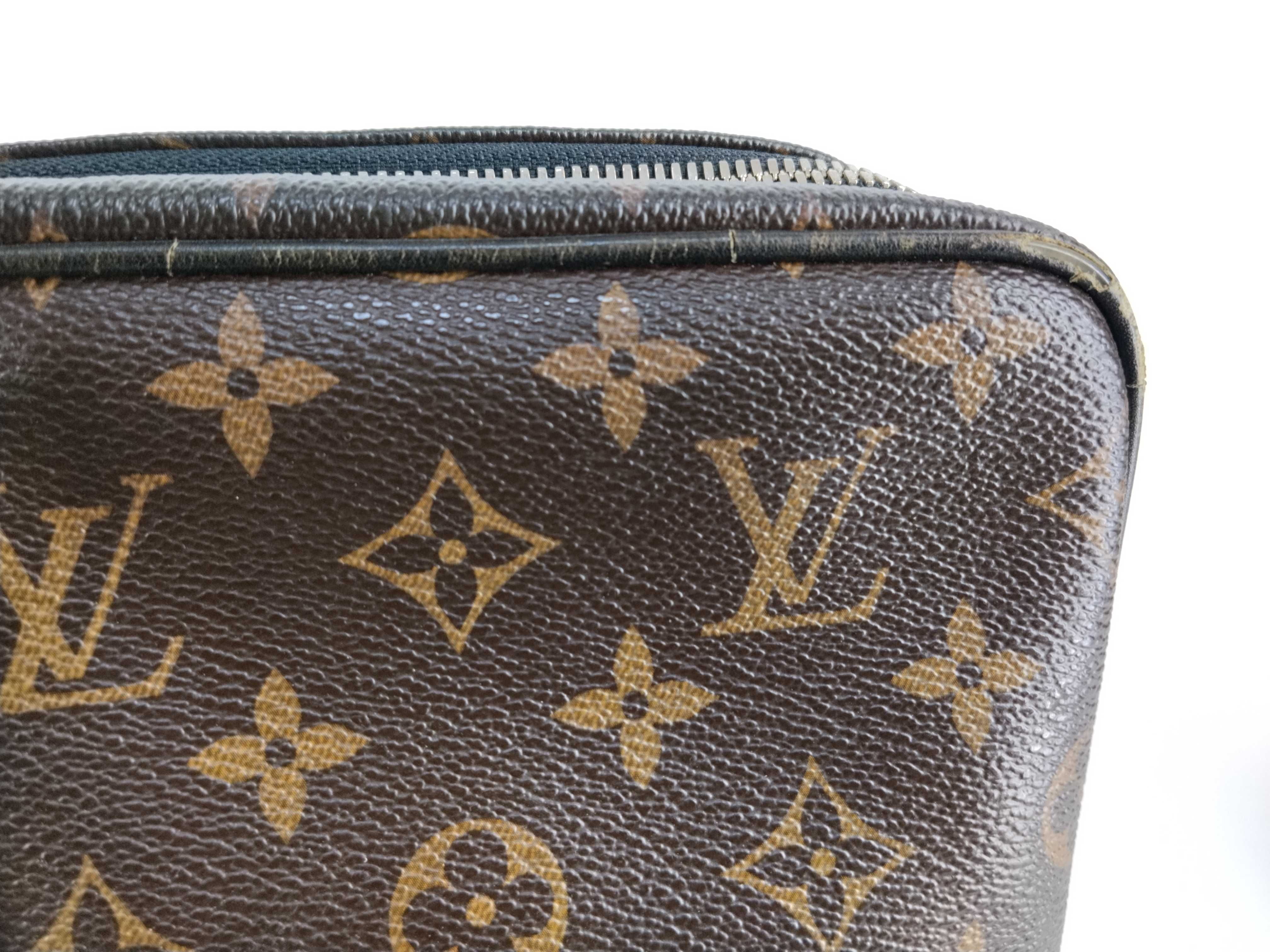 Monogram Louis Vuitton Monogram Macassar Port Document Voyage M40225 Business Bag — view 10