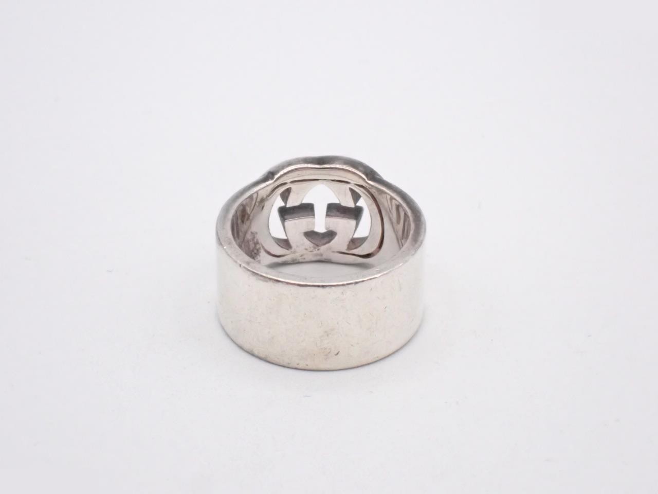 Ag925/10.0g Interlocking G Ring, Stamped 13, Actual Size #12 — view 2