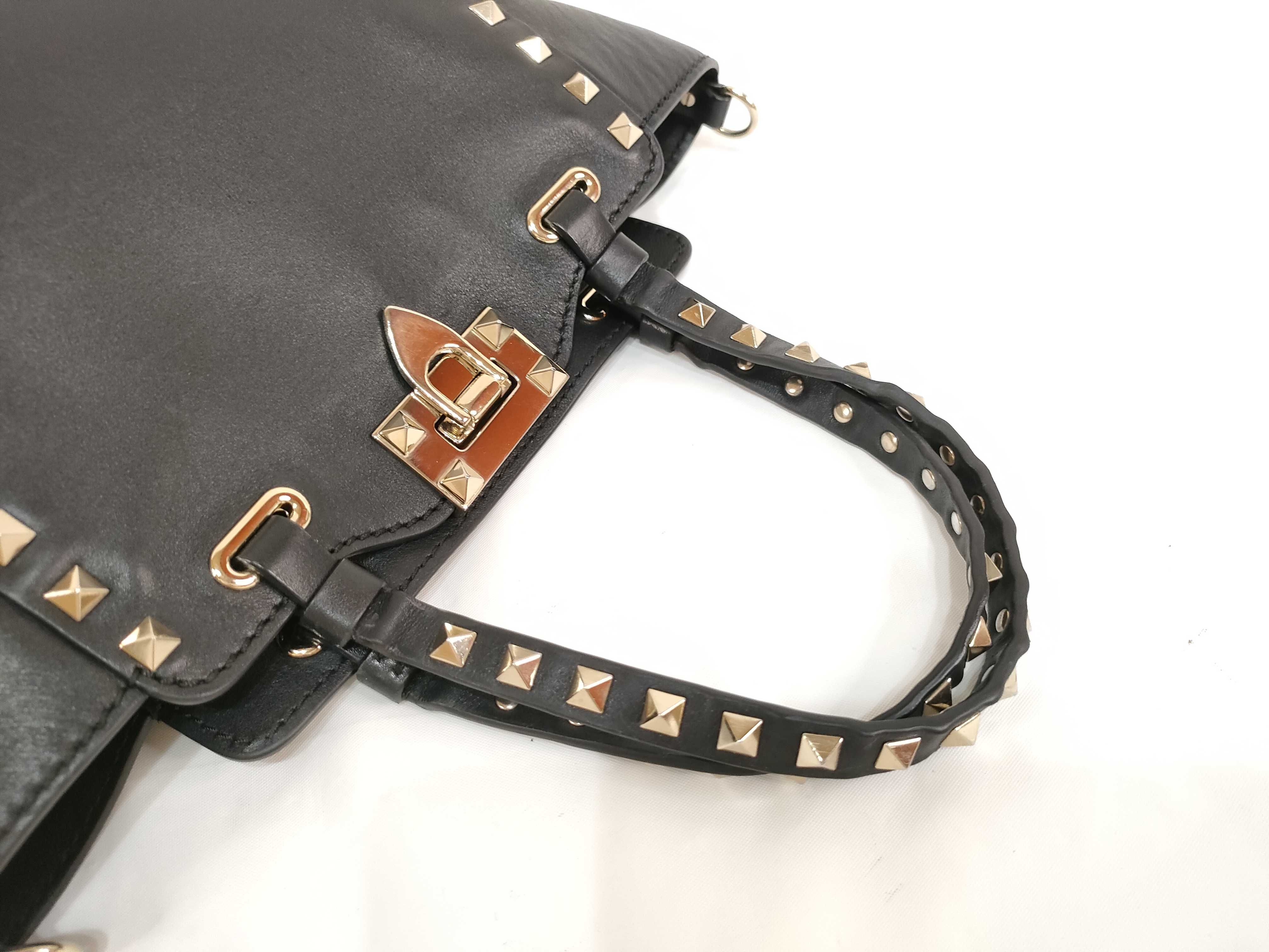 Rockstud Black Tote Bag Shoulder Bag — view 3