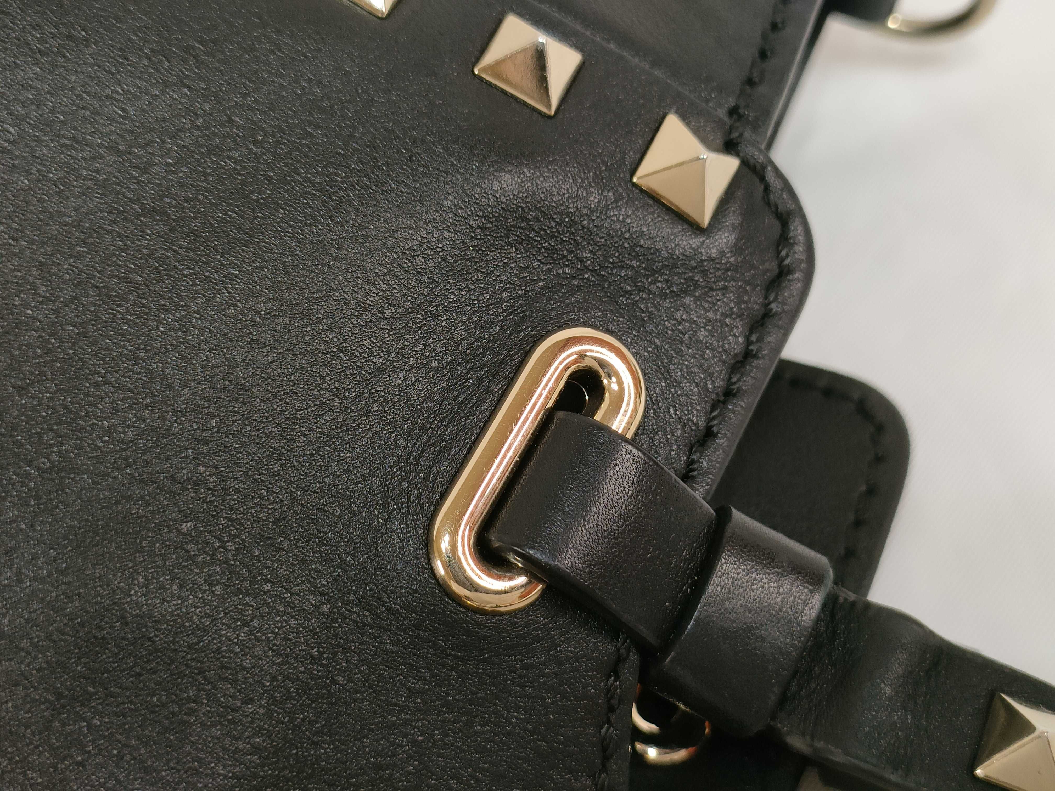 Rockstud Black Tote Bag Shoulder Bag — view 5