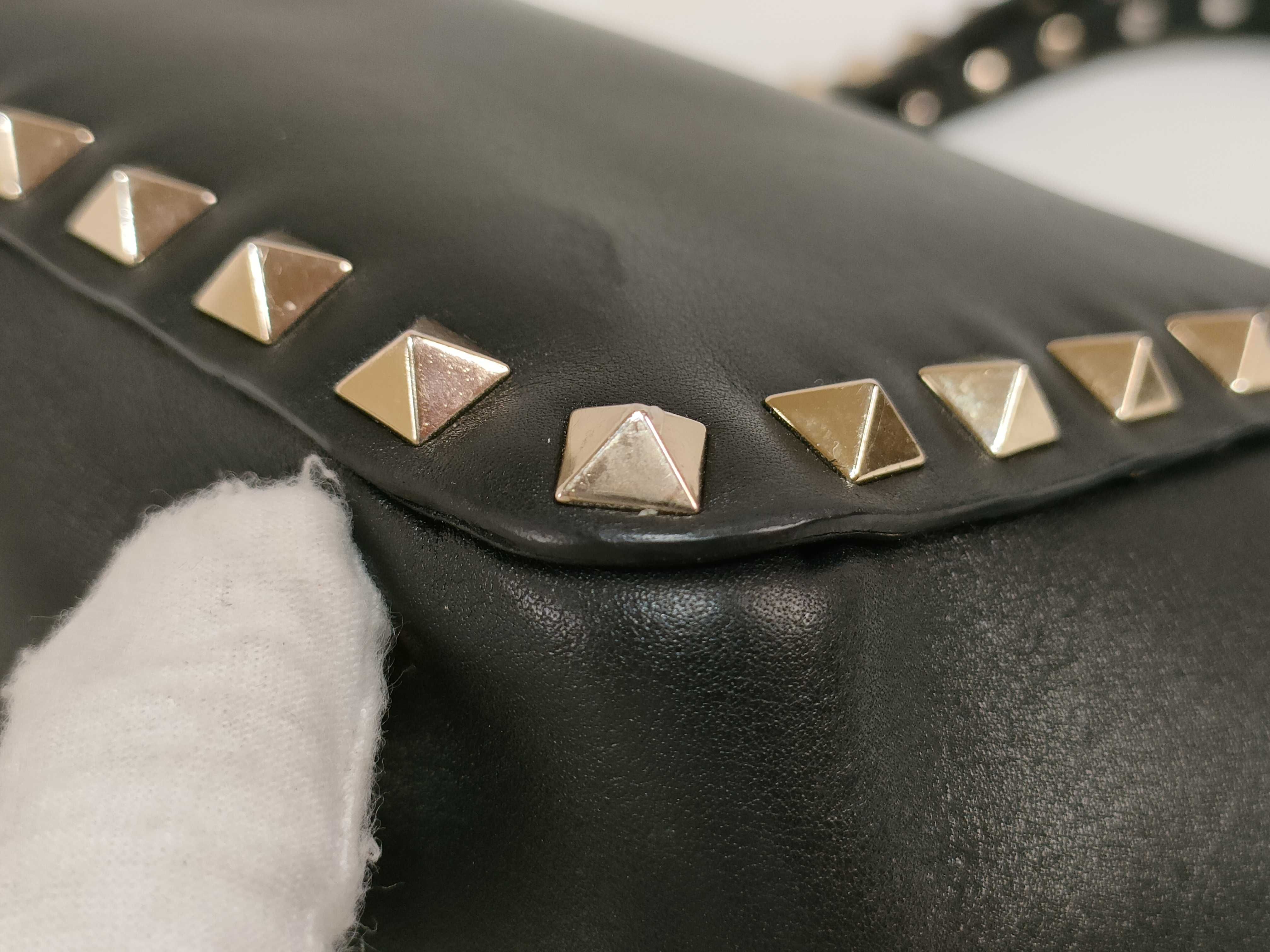 Rockstud Black Tote Bag Shoulder Bag — view 6