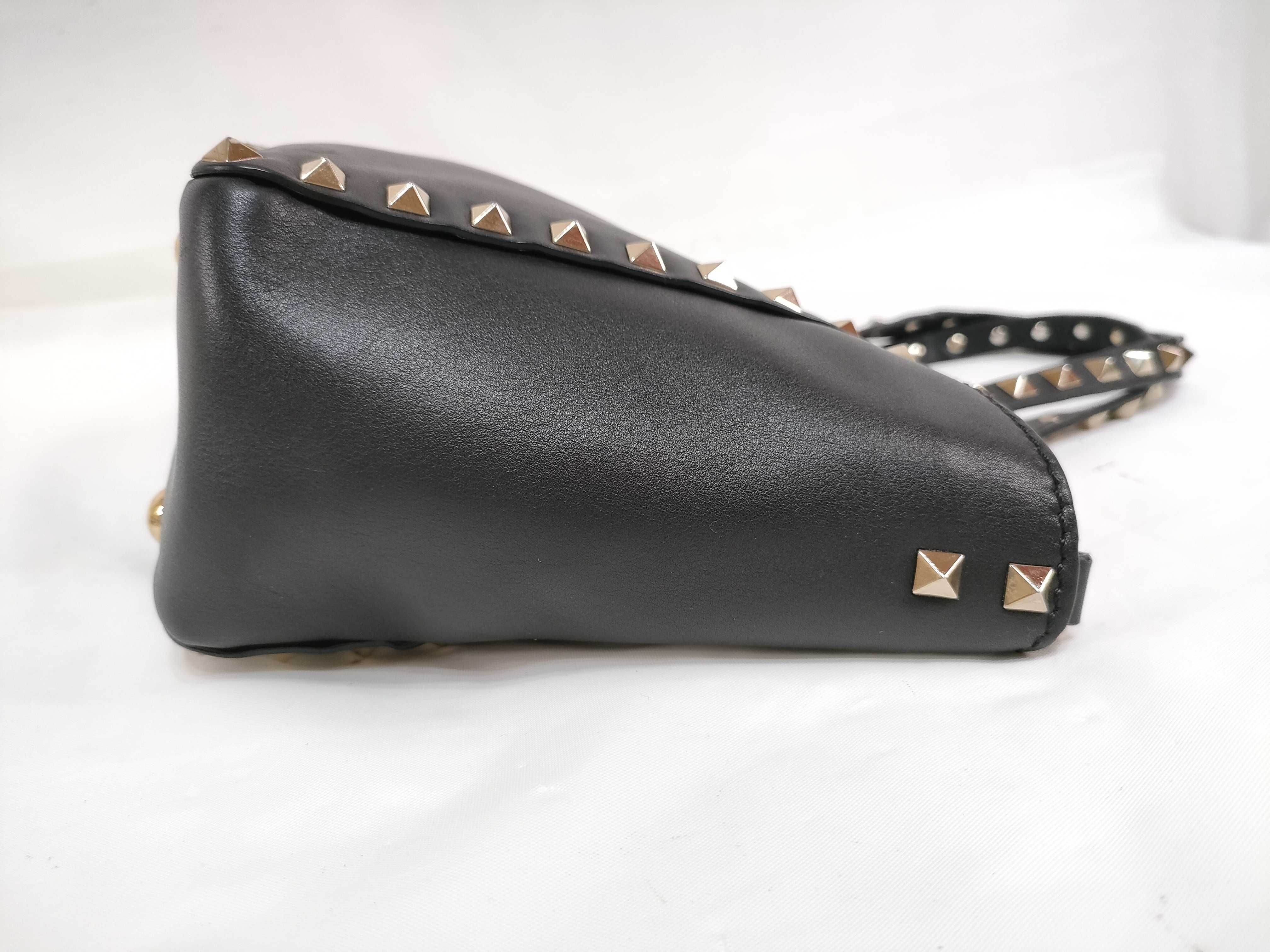 Rockstud Black Tote Bag Shoulder Bag — view 7