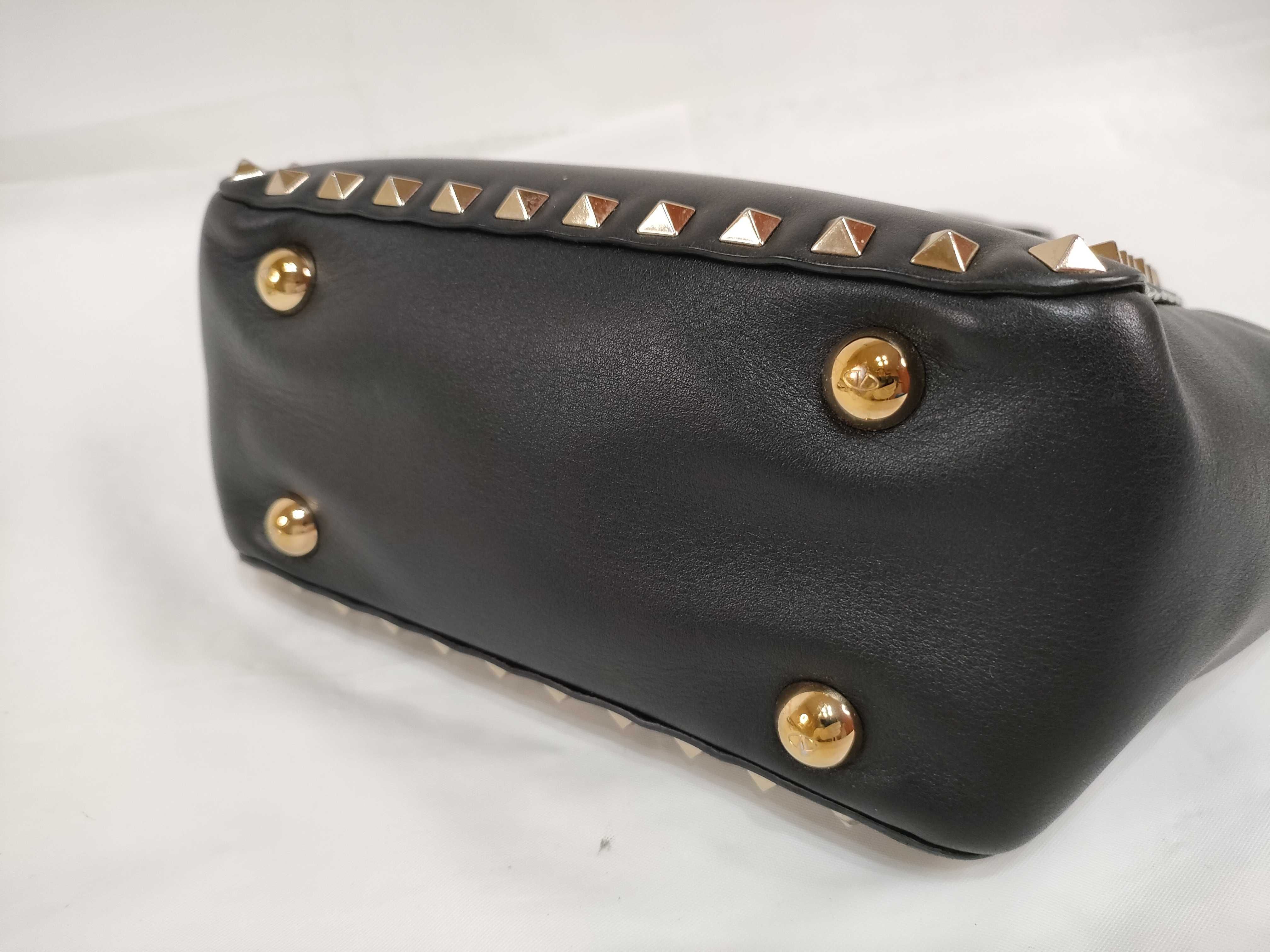 Rockstud Black Tote Bag Shoulder Bag — view 8