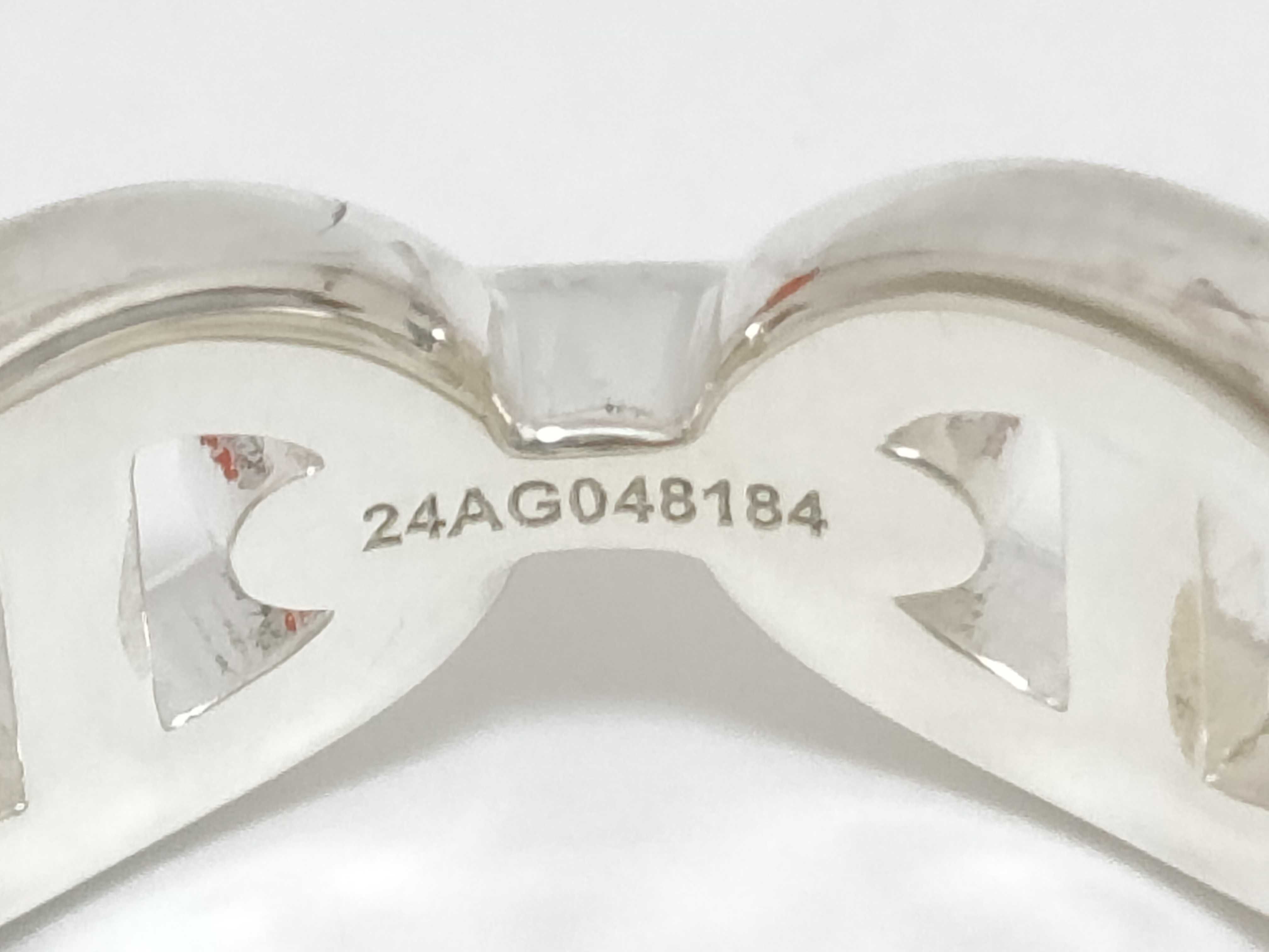 Chaine d'Ancre Enchainée Ring #48 (equivalent to size 8) Silver Ag925 5.0g Hermes Unused Ring — view 5